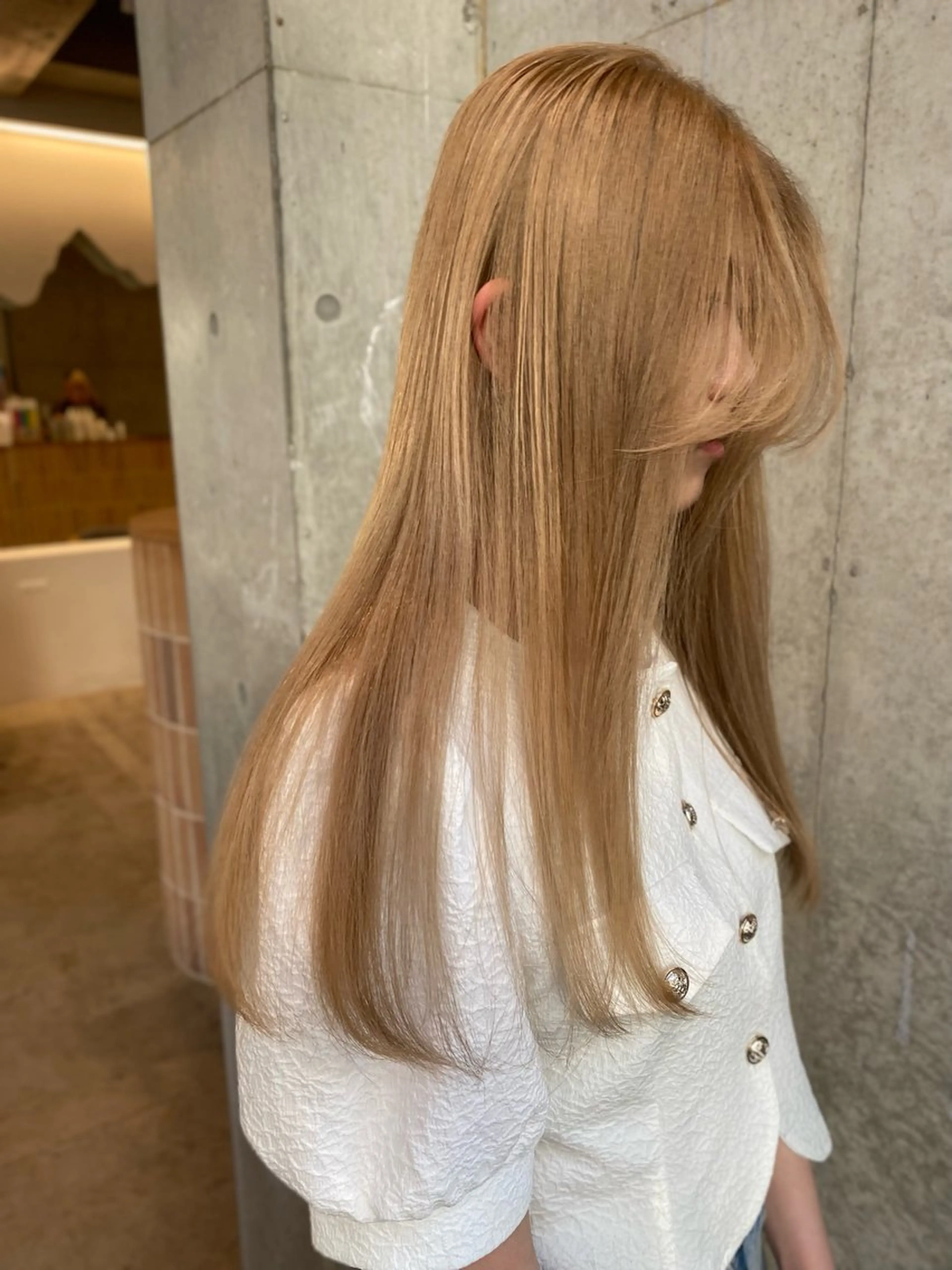 ロング カラー カット ヘアカラー レイヤー/柔色 カラー/SAkiのヘアスタイル