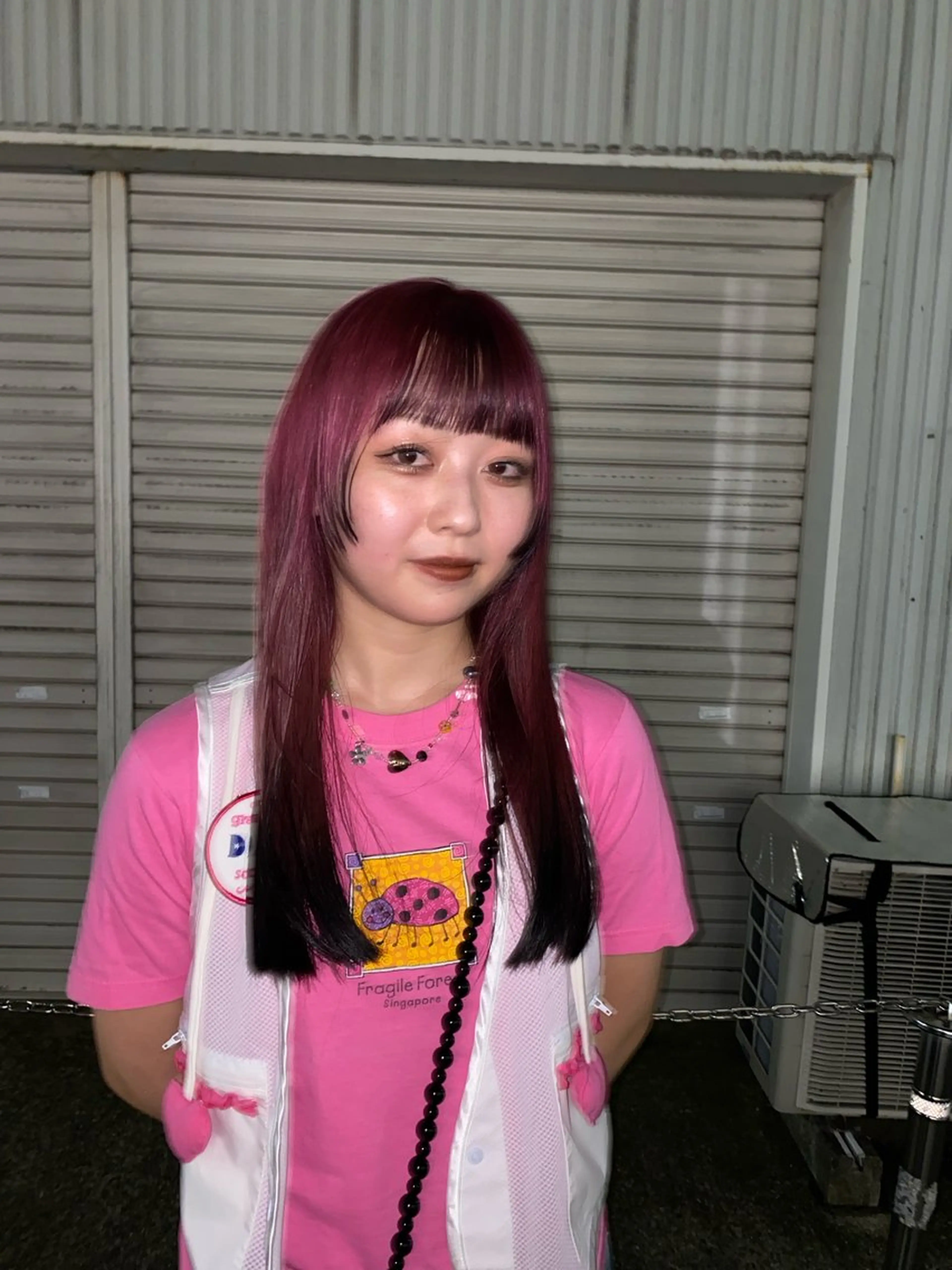 カラー デザインカラー ヘアカラー ハードパーマ Rico💜のヘアスタイル