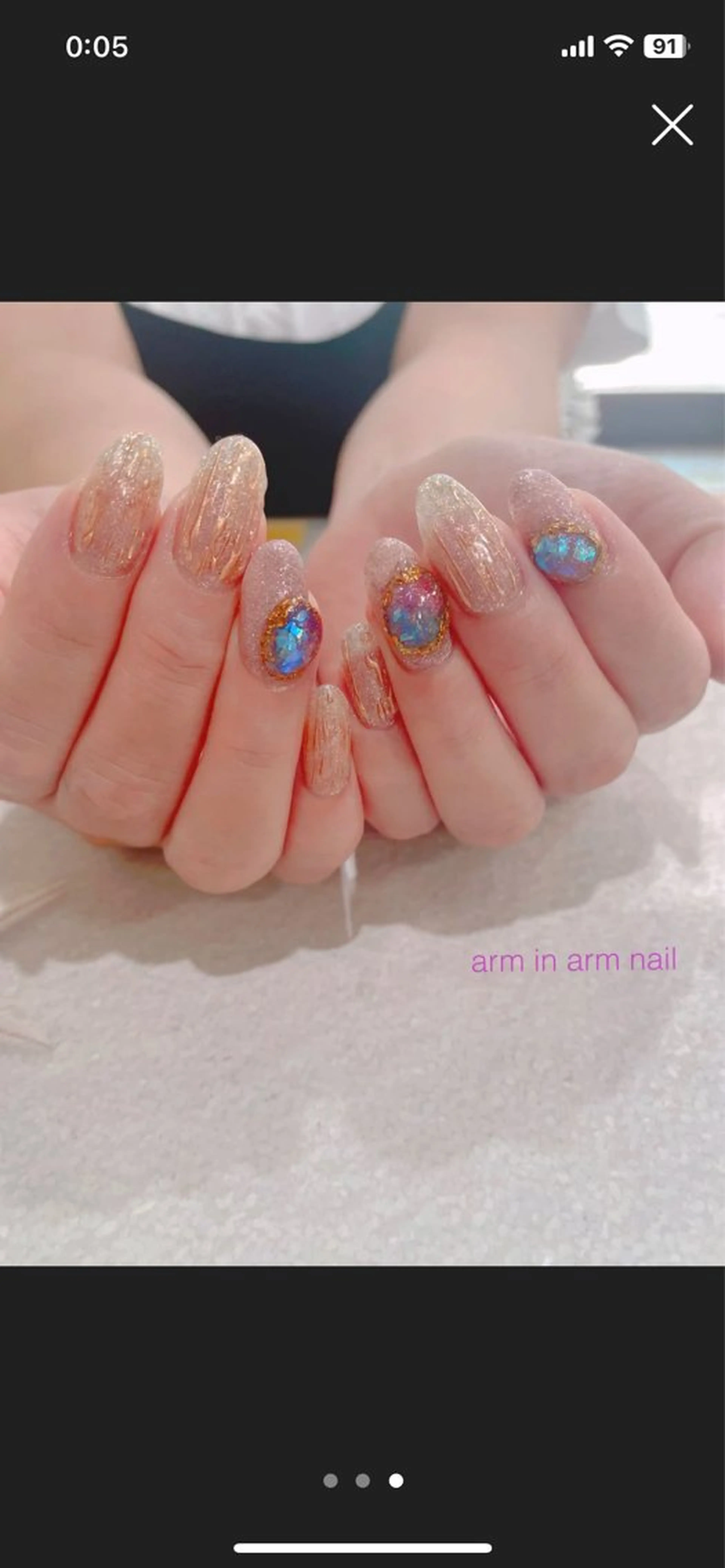 ネイル arm in arm ︎✿Yamamotoのマツエク・マツパデザイン