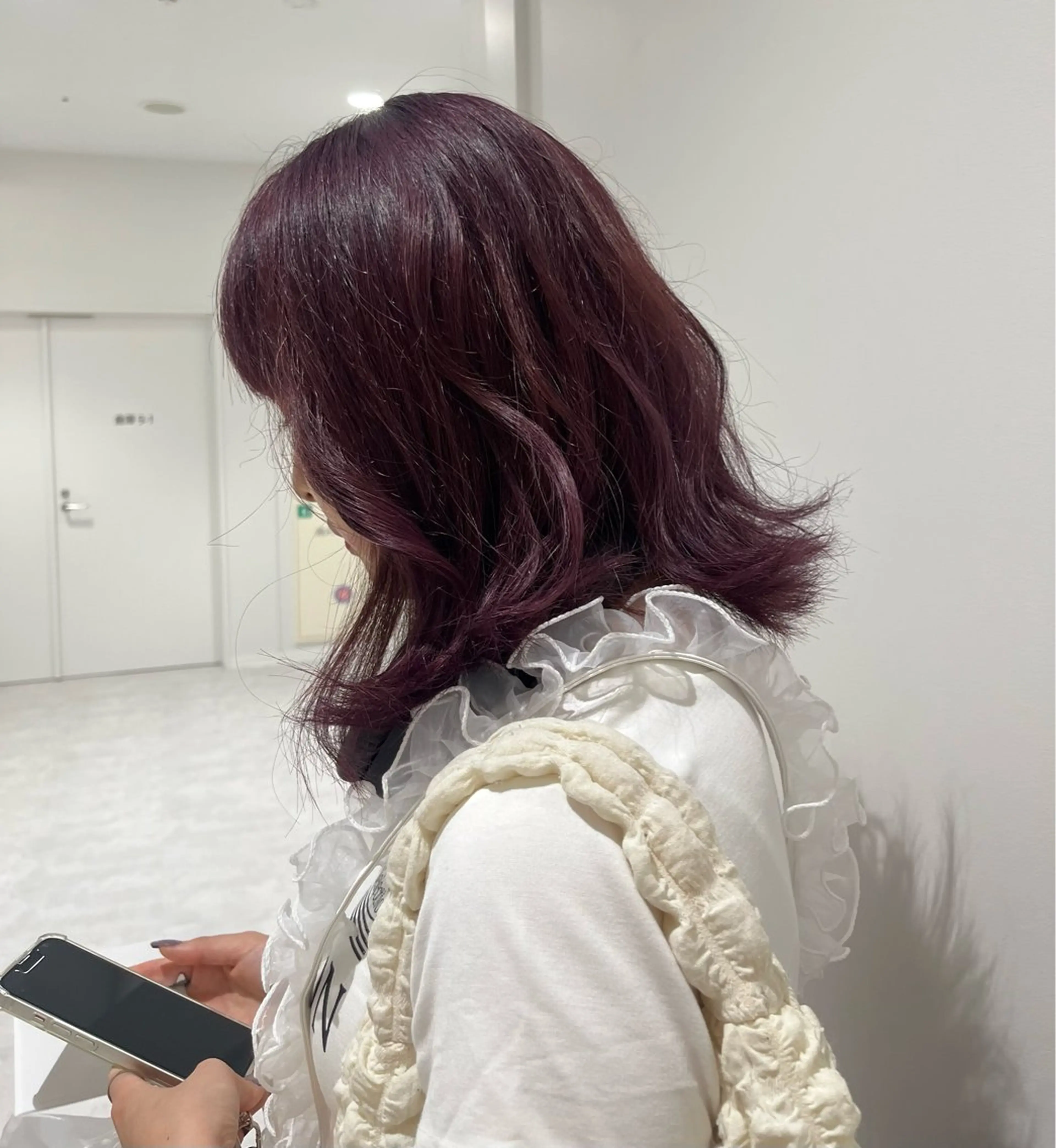 ミディアム カラー 💗暖色/ブリーチ/ レイヤー/横浜/メイのヘアスタイル