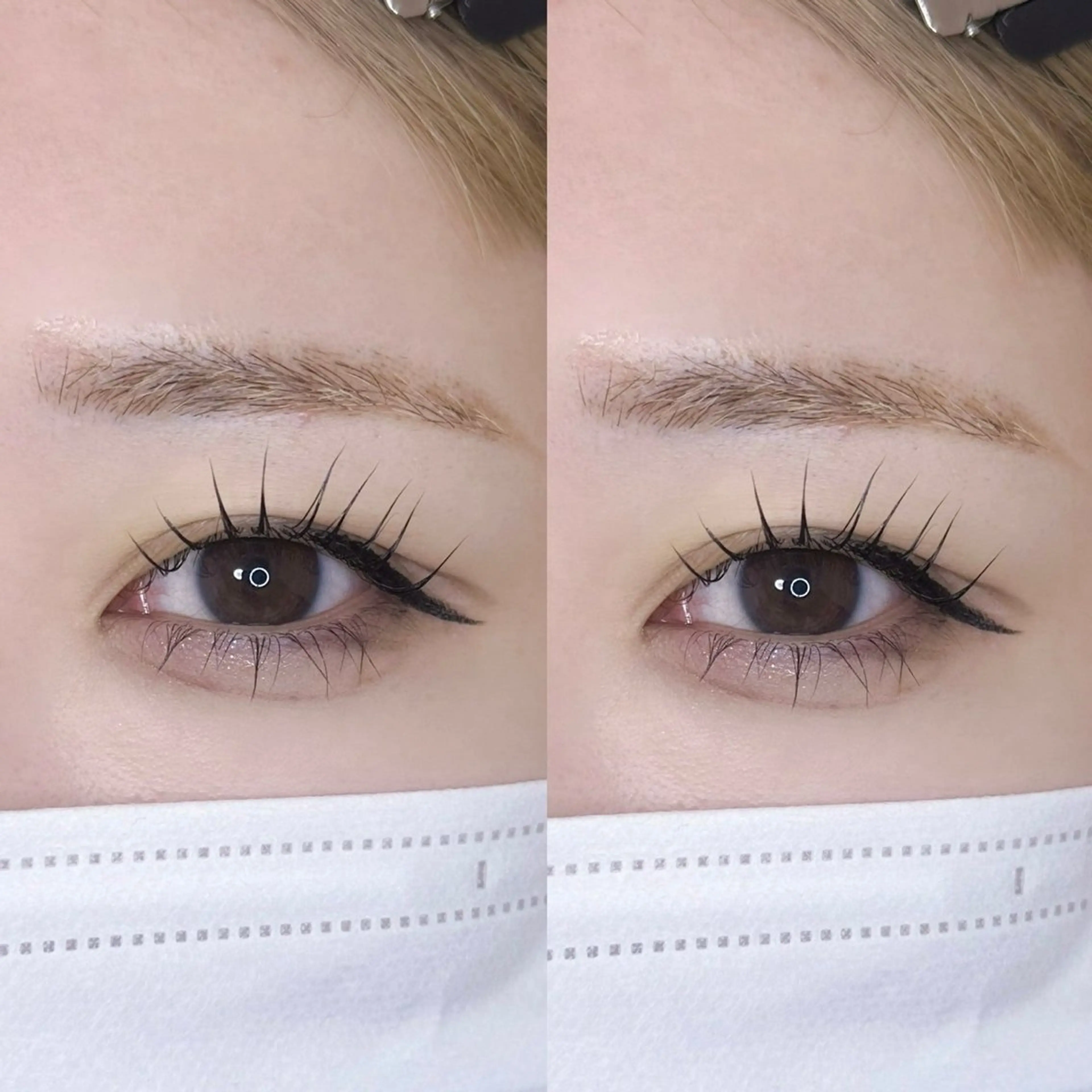 マツエク・マツパ 韓国風マツエク 一重×まつ毛パーマ A アイブロウ33大名店の眉毛・アイブロウイメージ