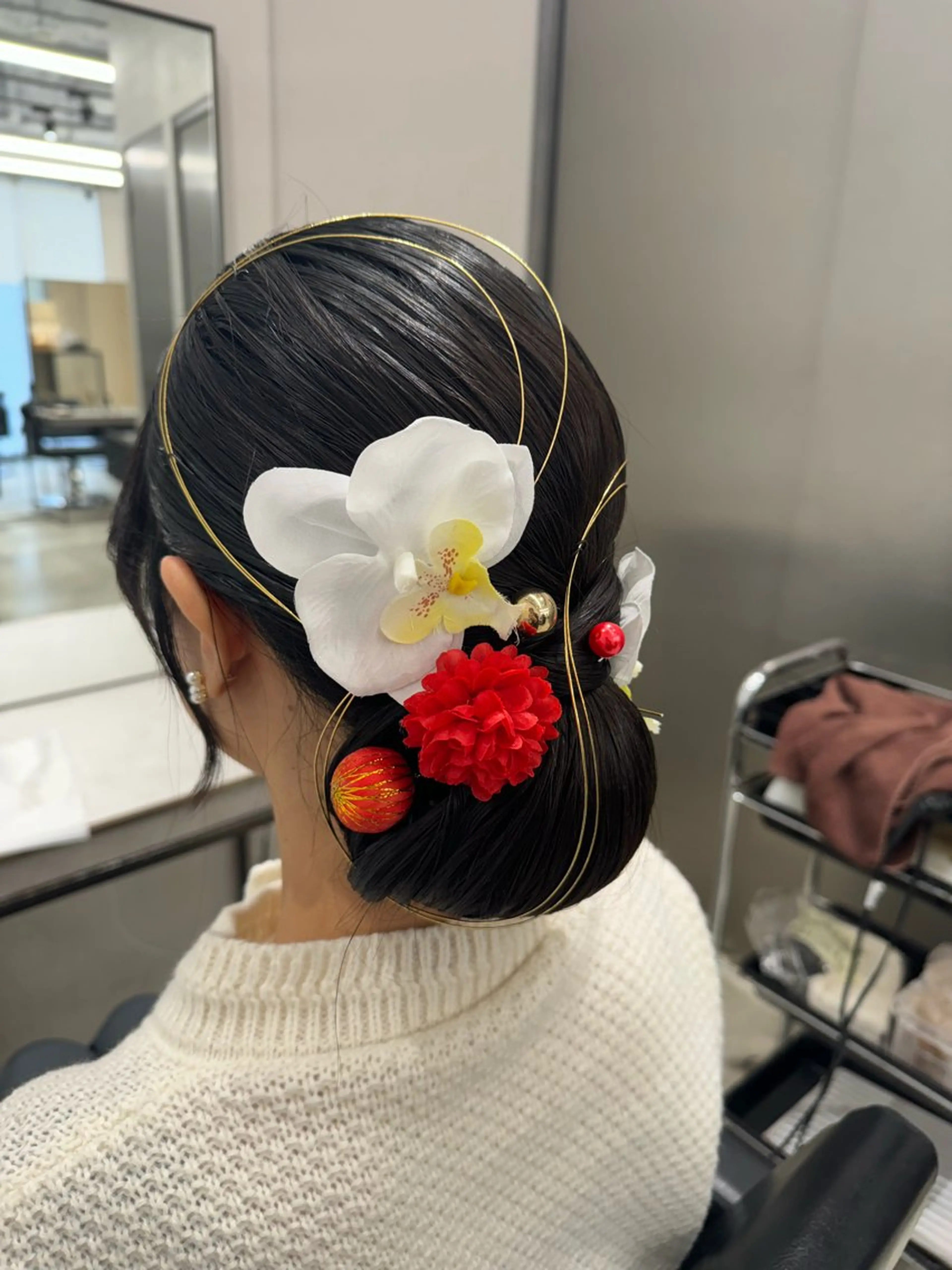 ロング ヘアアレンジ 透明感カラー✨艶髪 制作🌱山根あゆみのヘアスタイル