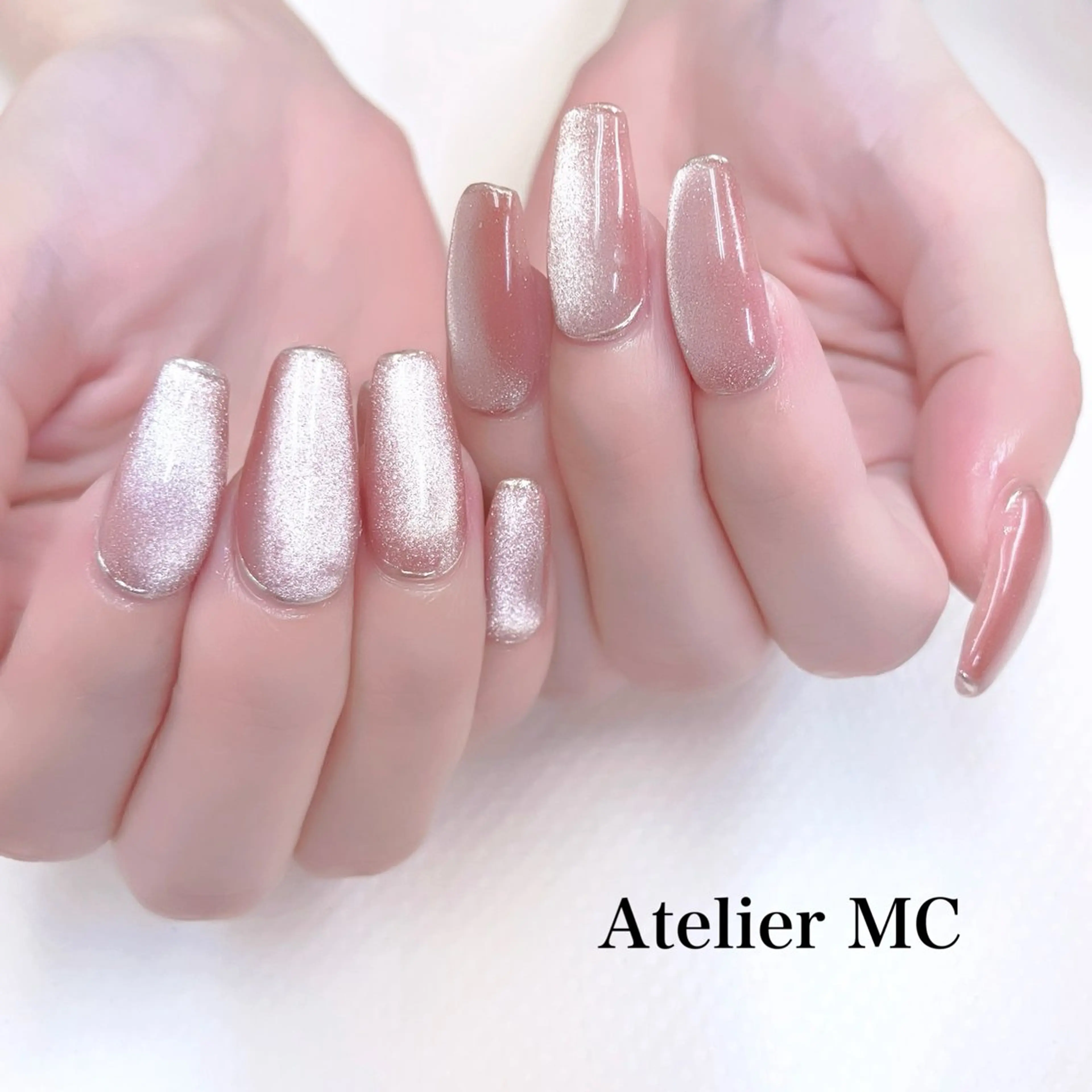 ネイル アートネイル ミラーネイル ハンドネイル アトリエ エムシー 【新富町・東銀座】のネイルデザイン