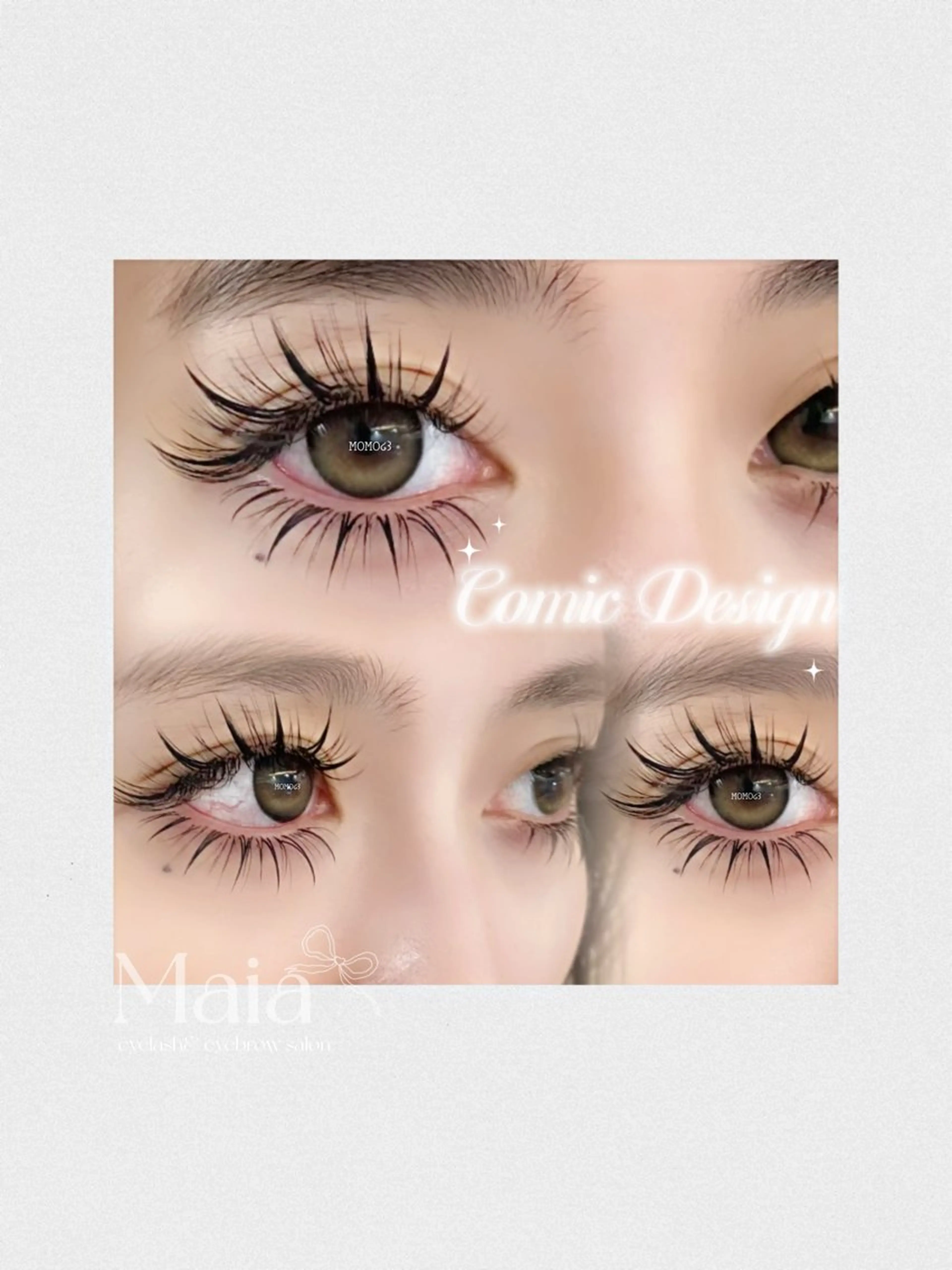 マツエク・マツパ 束感まつ毛 パリジェンヌラッシュリフト ワンホンマツエク マツエク モテデザインのプロ モモ🍑のマツエク・マツパデザイン