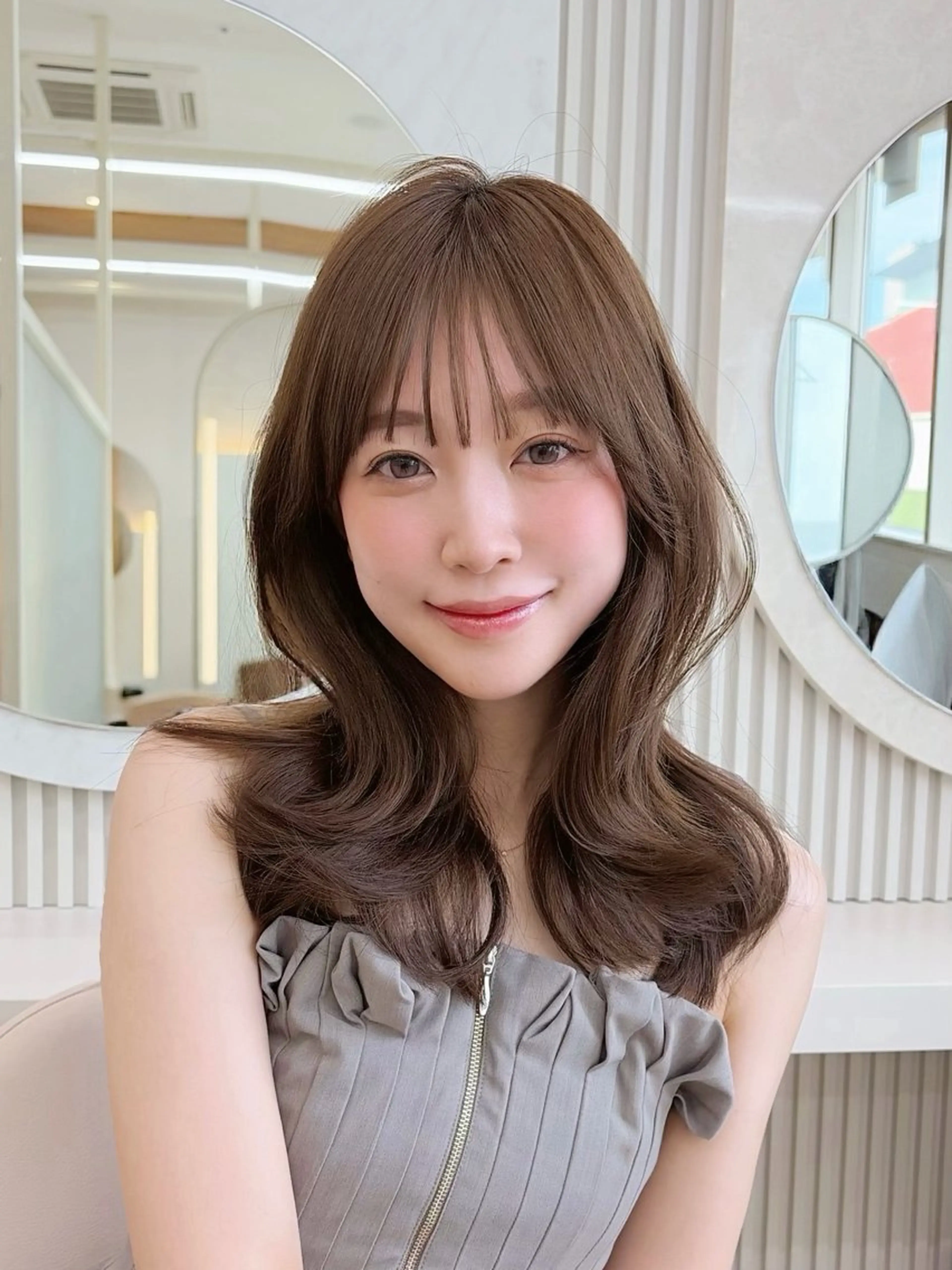 セミロング カット ヘアセット oto🤍×美髪× ゆるふわレイヤーのヘアスタイル