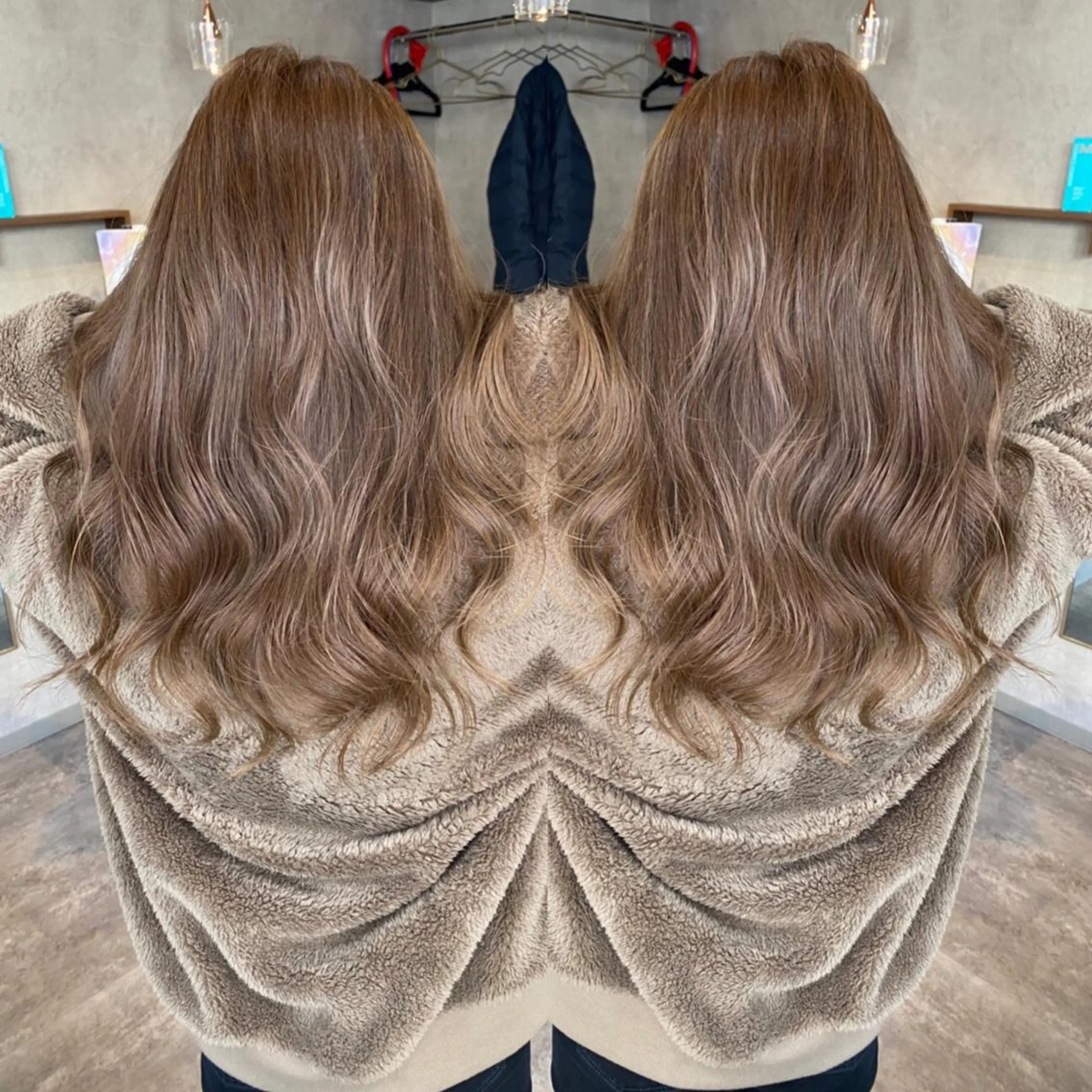 ✨🌈人気の定番メニュー🌈✨カット+ツヤ感カラー☘️✨の写真