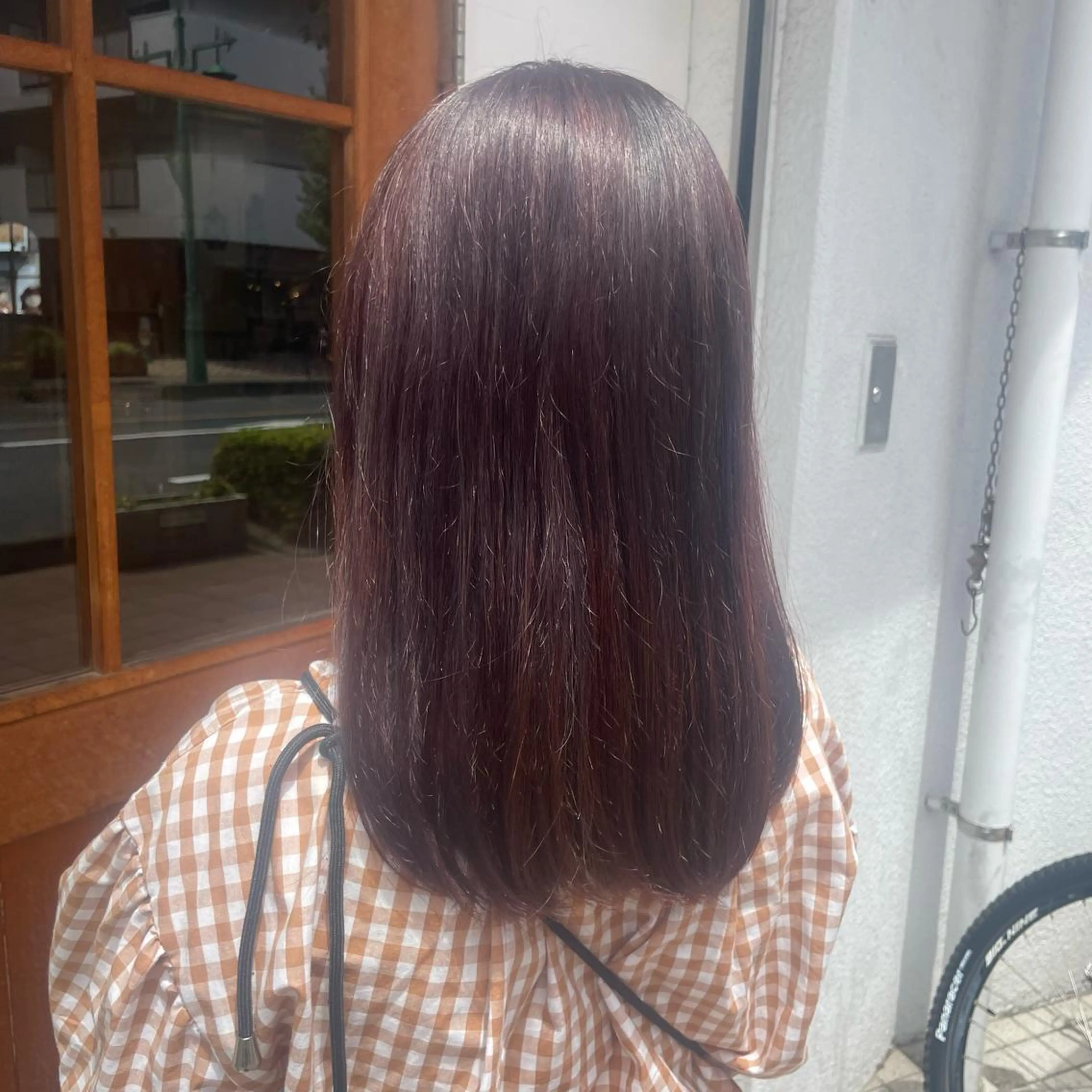セミロング カラー いまじゅく あおいのヘアスタイル