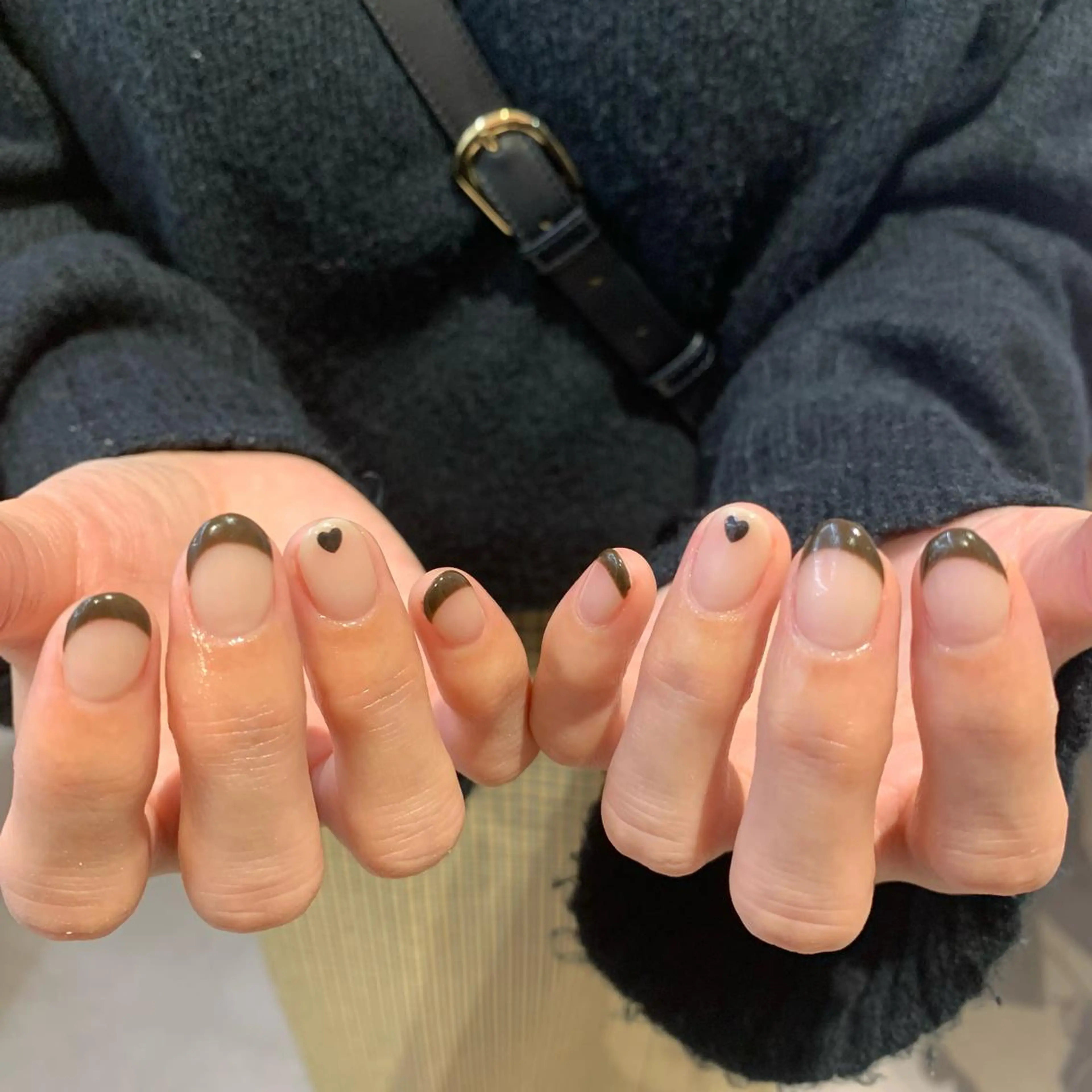 ネイル フレンチネイル マキノ ユイのネイルデザイン