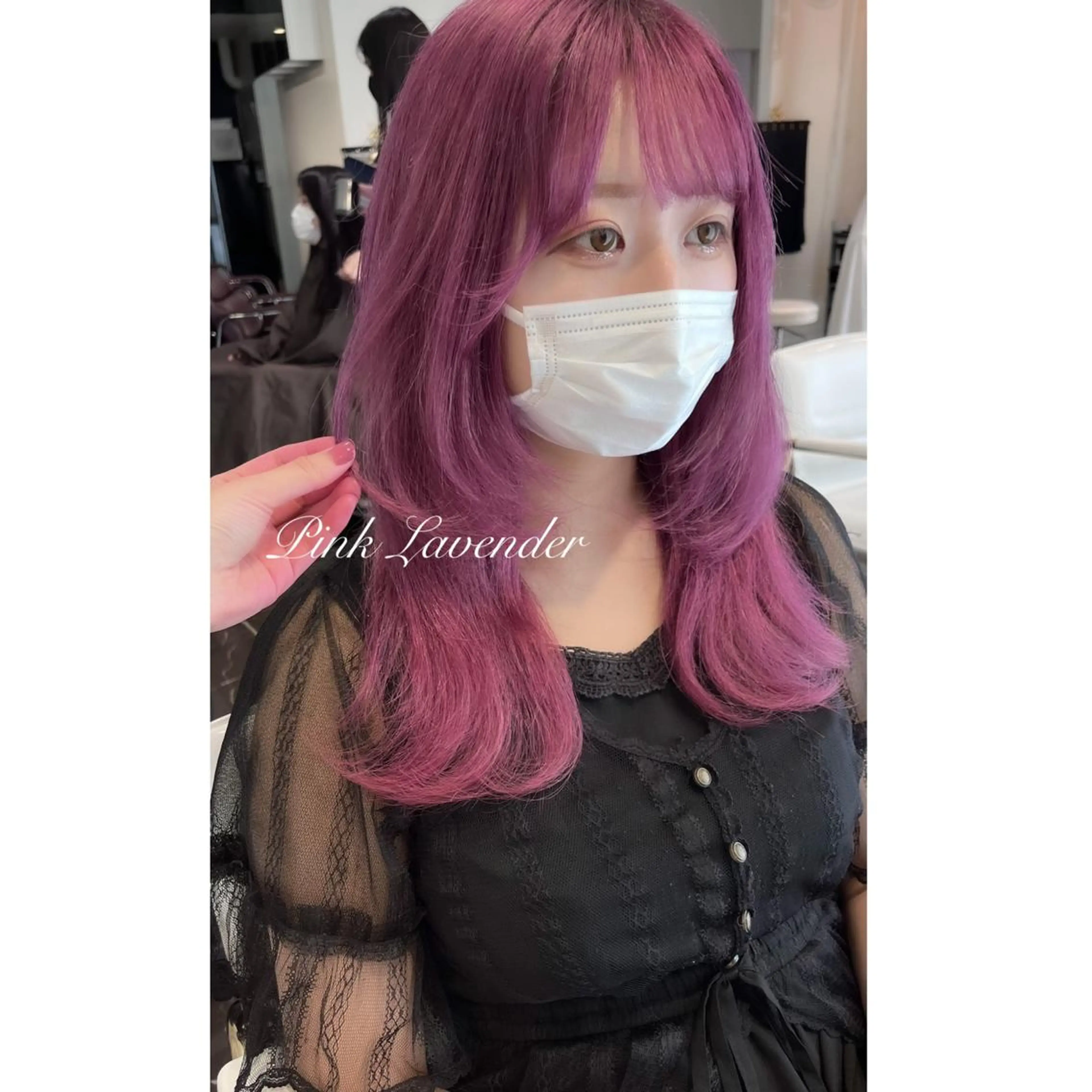 セミロング カラー ブリーチ ヘアカラー LOTTA CUCCI所属・miyu /トレンド カラー×艶髪のヘアスタイル