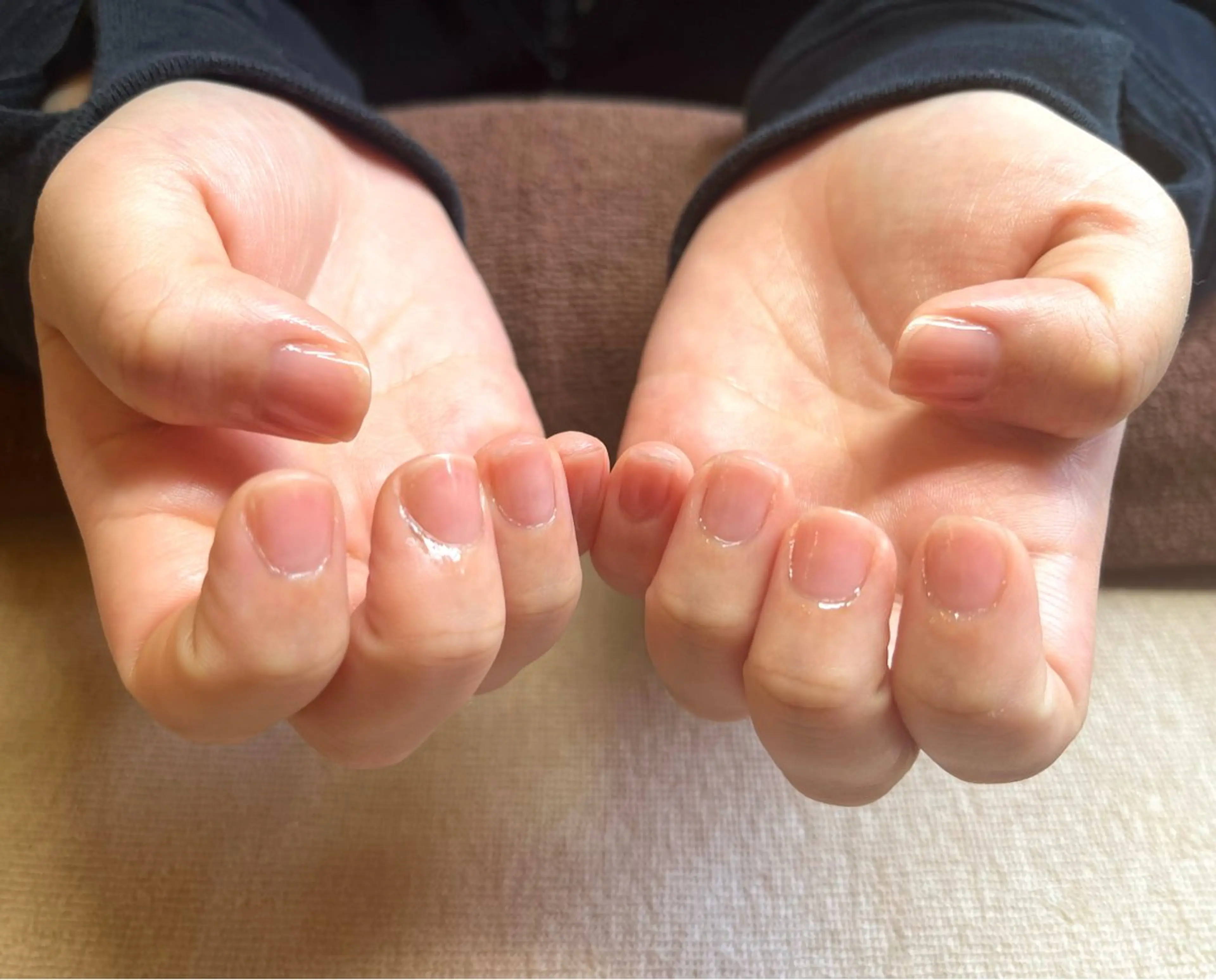 ネイル クリアネイル マットネイル ピンク ibelu 京橋 吉岡のネイルデザイン