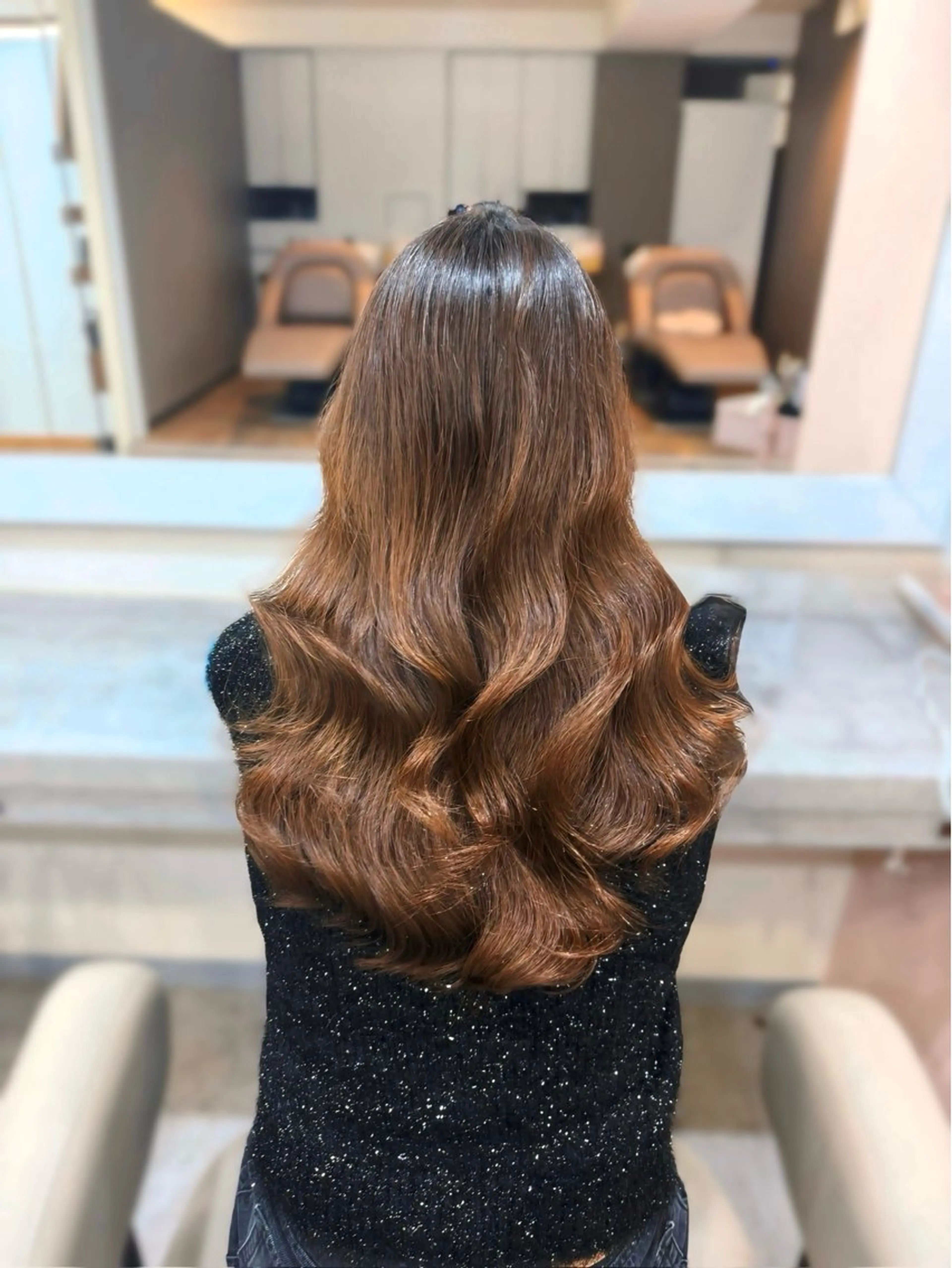 ロング 韓国風ヘア 韓国風パーマ/ 菅沼 成郷のヘアスタイル