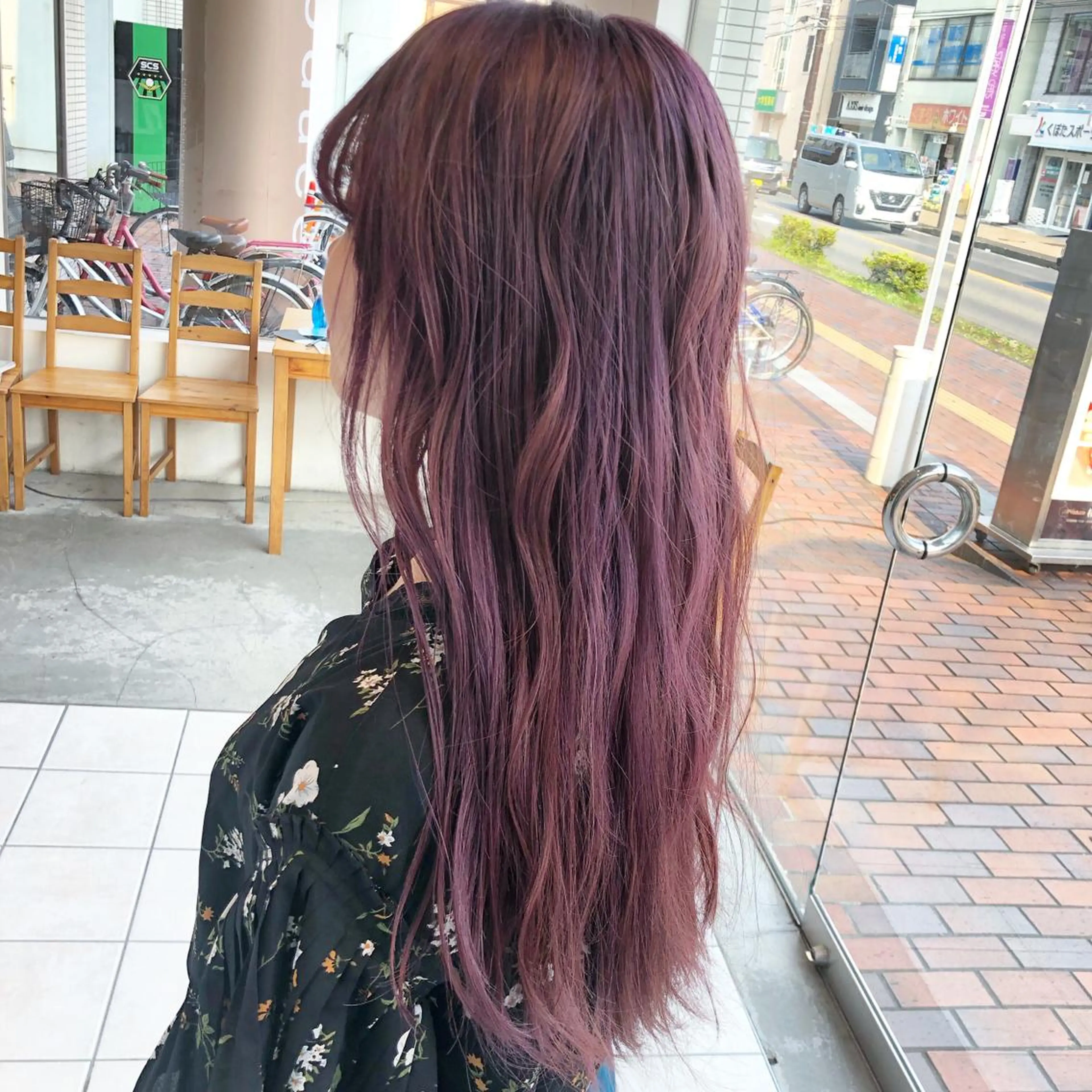ロング カラー 黒髪 ブリーチ ✨髪質改善専門店✨ QOLU✨のヘアスタイル