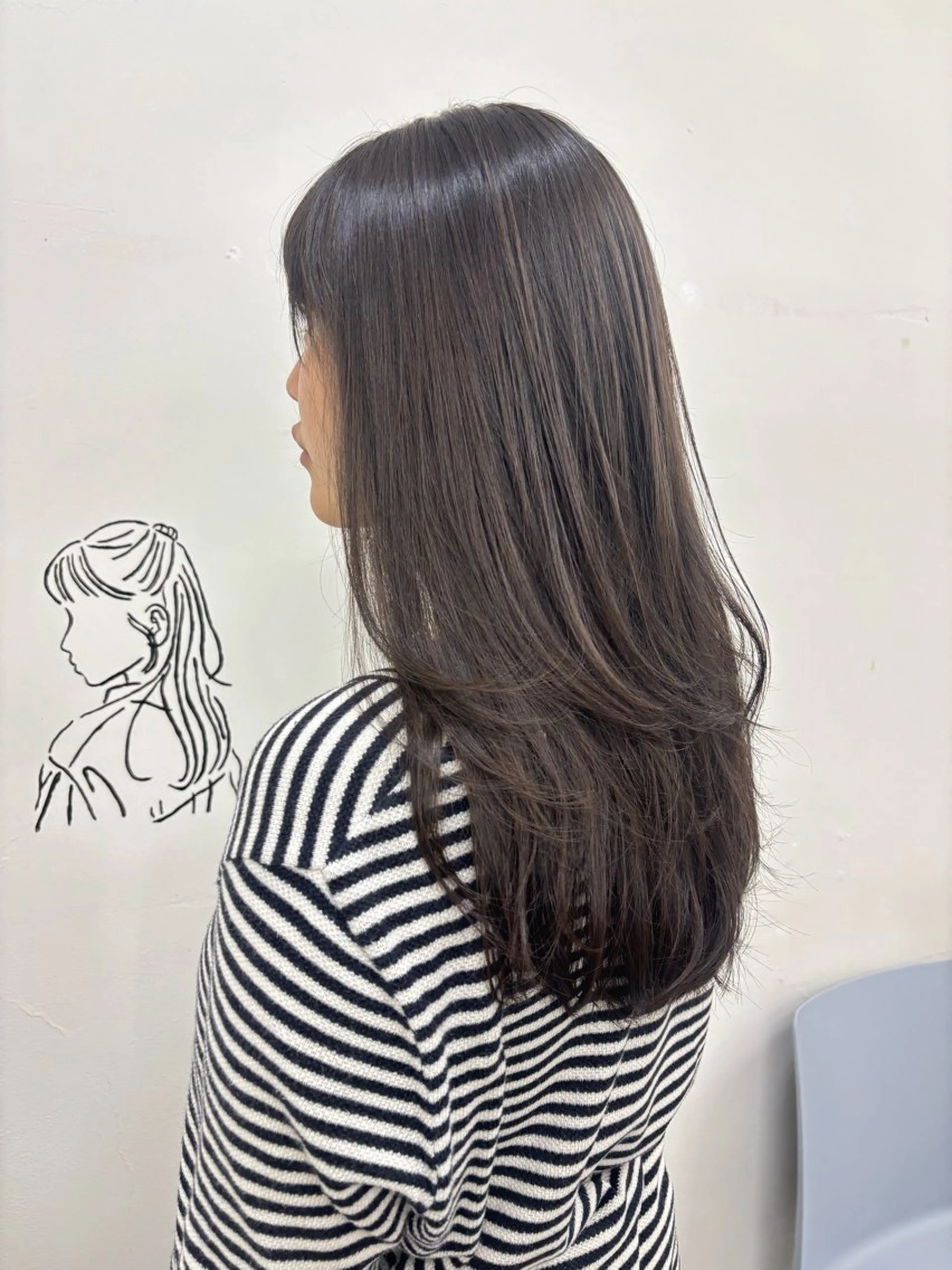 セミロング カラー 似合わせ美髪ヘア✨ 天王寺．阿倍野🌈のヘアスタイル