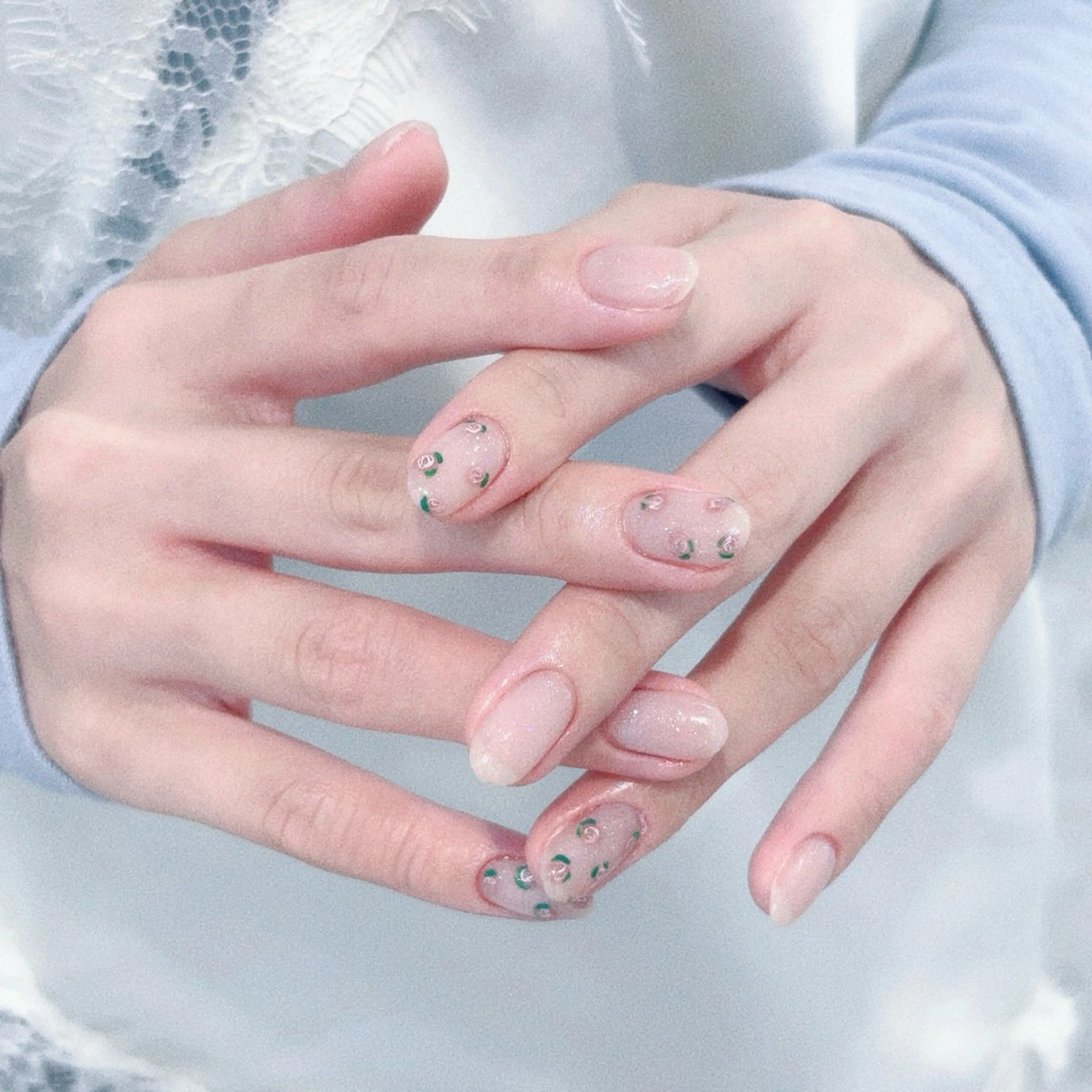 ネイル ハンドネイル 🩰ミキ/韓国♡ 大人girlyネイルのネイルデザイン