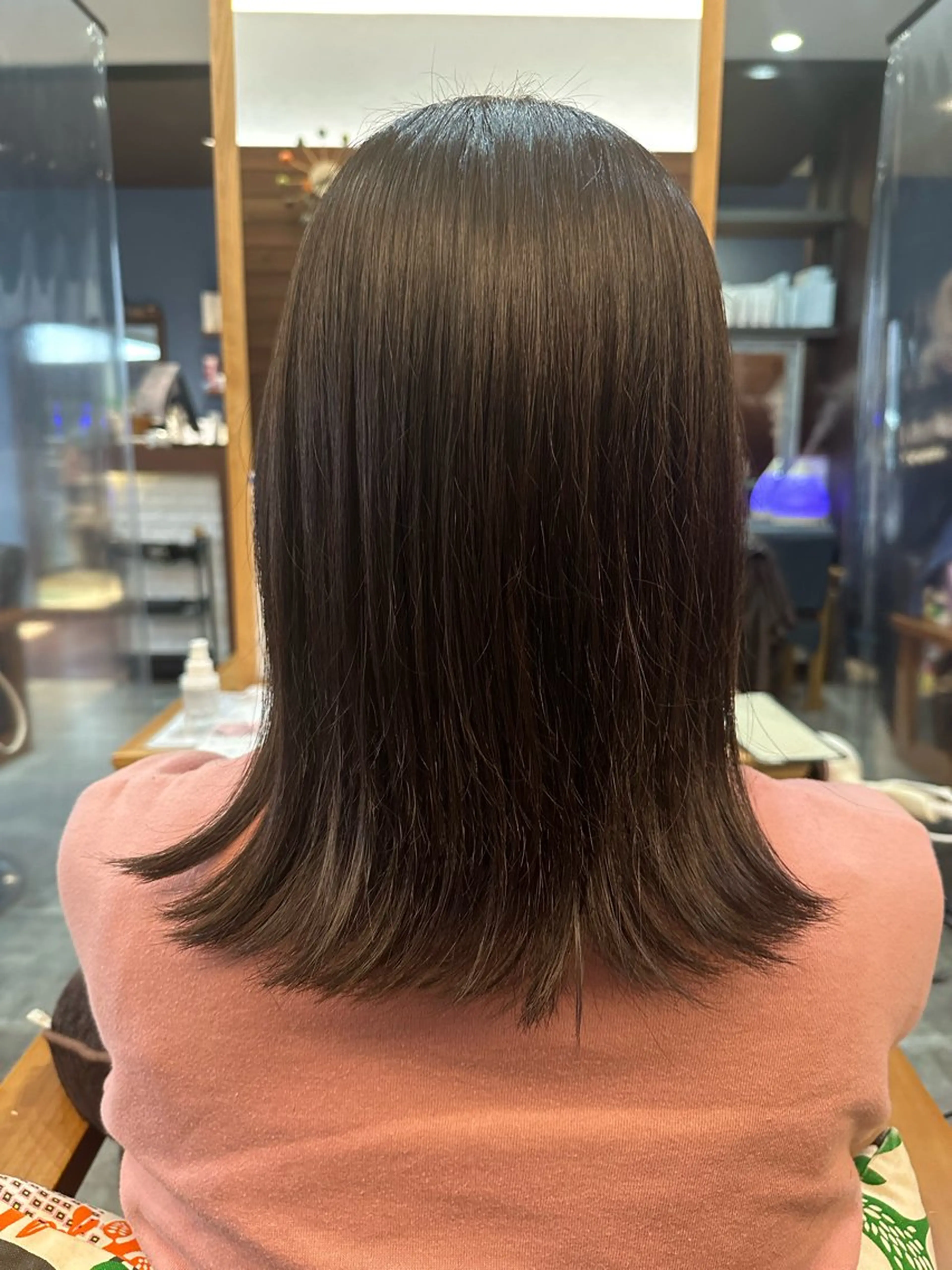 ミディアム アッシュ アッシュグレー ハイライト 🎀Kubu🍀 Natsumu🎀のヘアスタイル