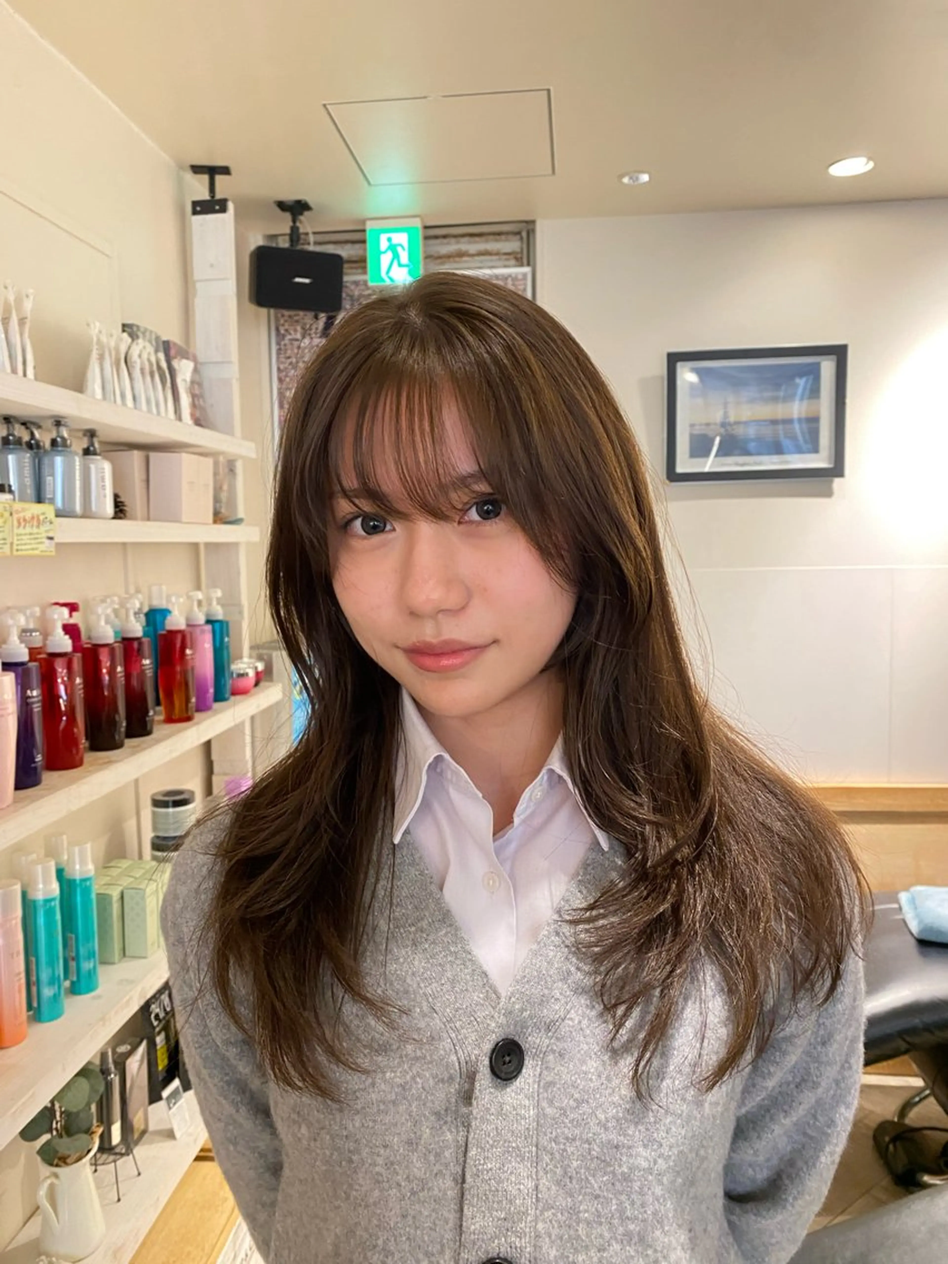 ロング カラー ヘアカラー ナチュラルヘア🫧 ナナミのヘアスタイル