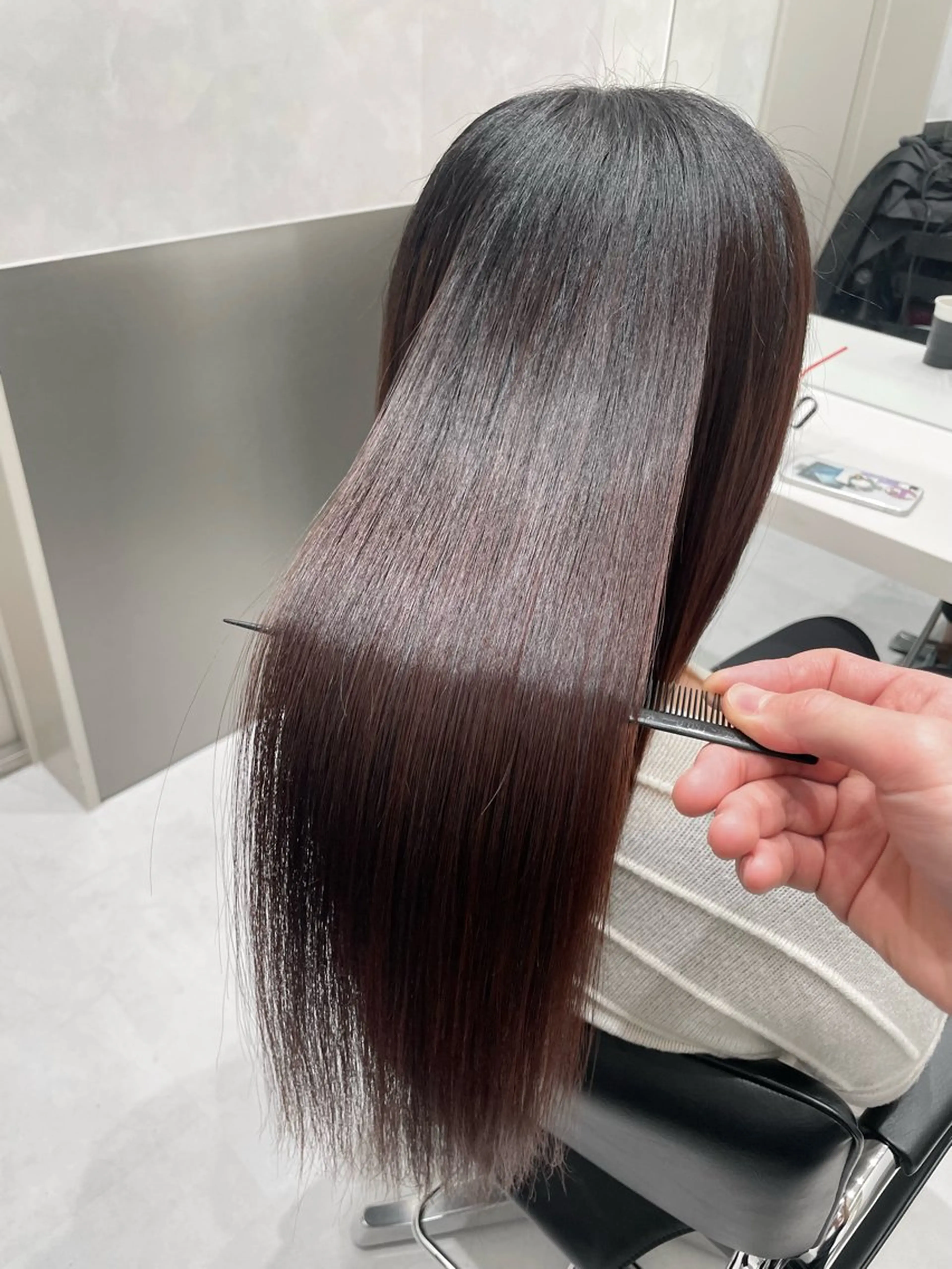 ロング 美髪職人あお🦕 髪質改善｜原宿のヘアスタイル