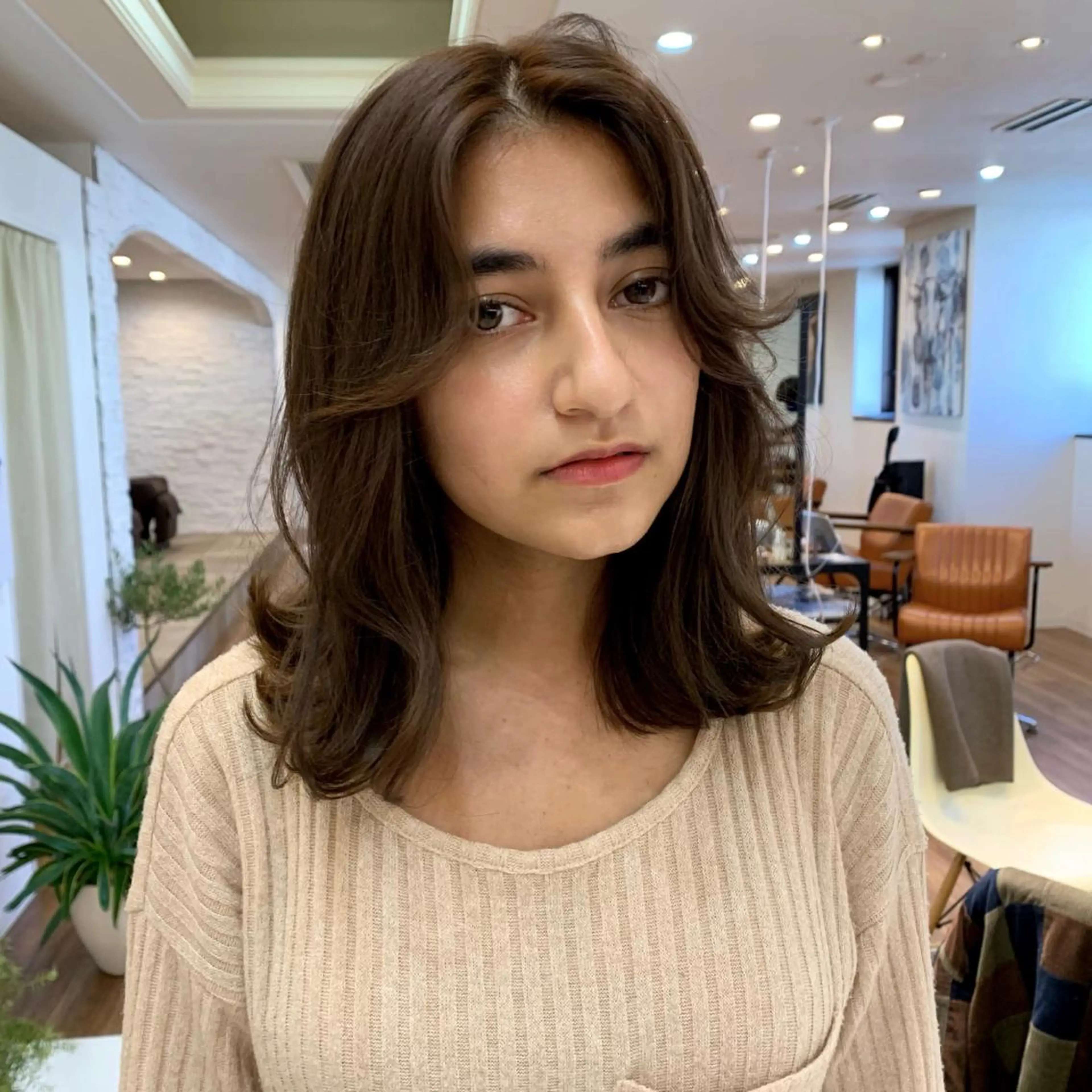 ミディアム カラー 【韓国風くびれヘア】 joule小木曽輝のヘアスタイル