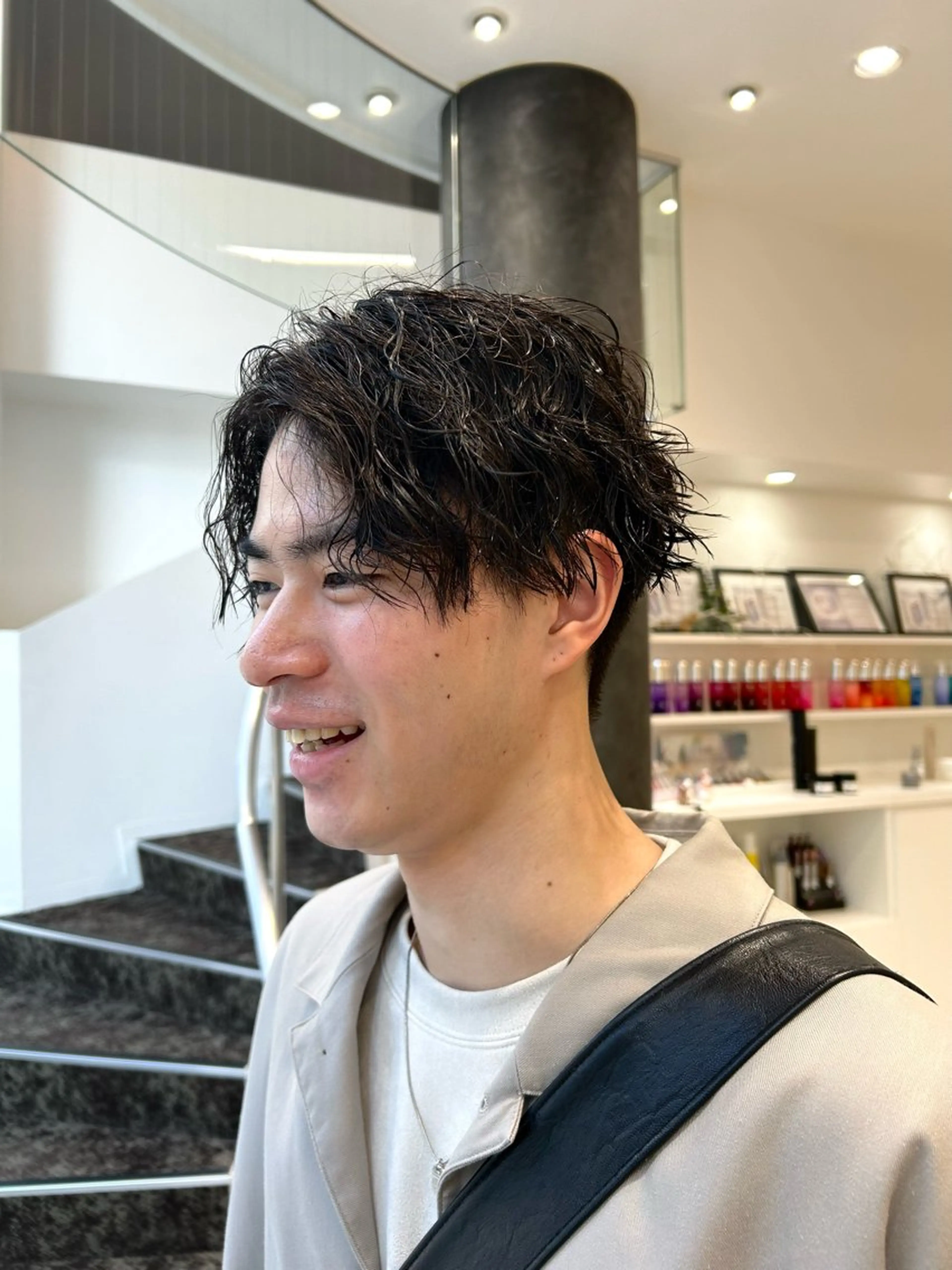 パーマ メンズ パーマ オオタ ユイナ🌈のヘアスタイル