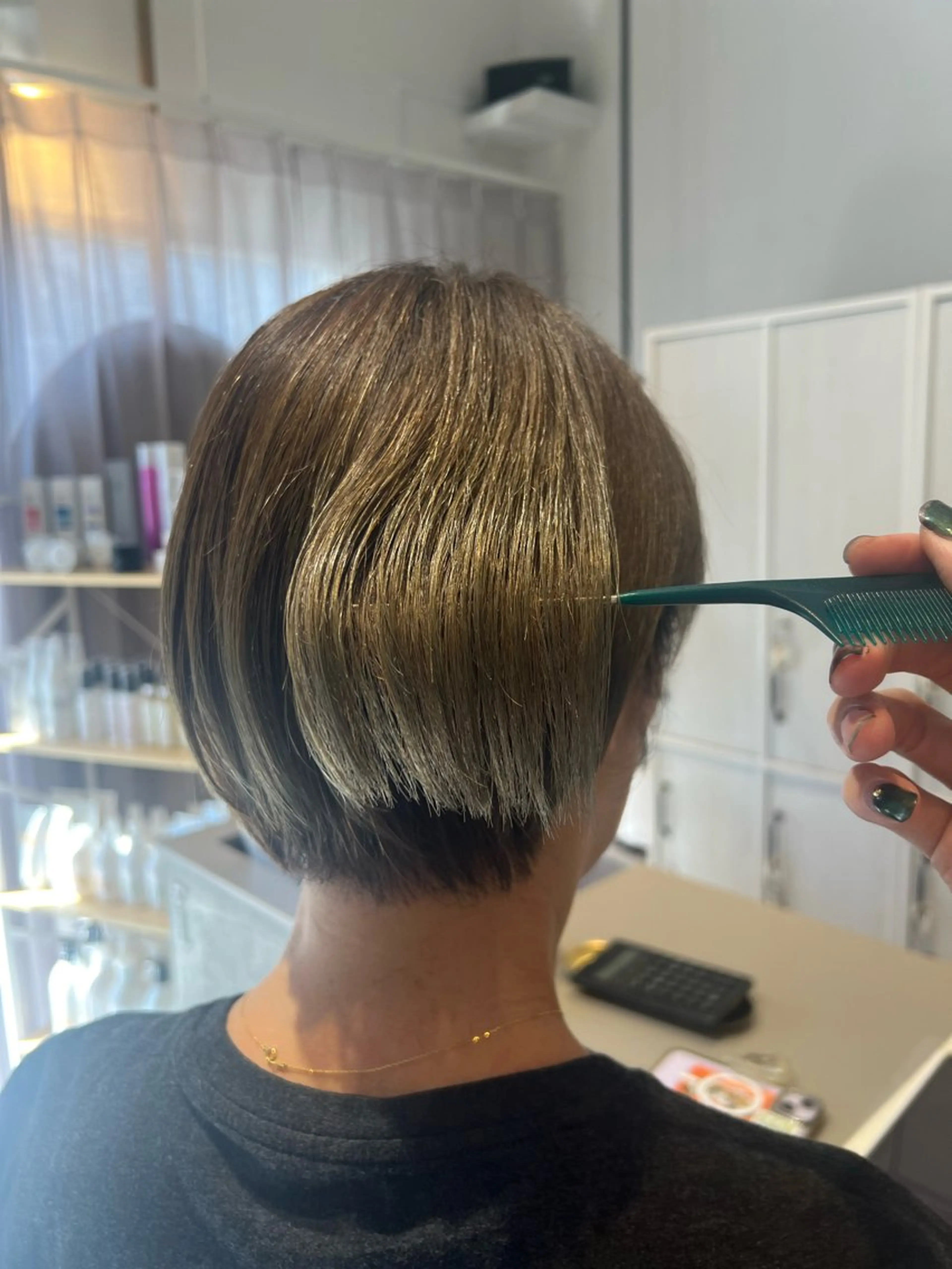 ショート カラー ✨艶髪職人艶カラー✨ 中本輝人のヘアスタイル