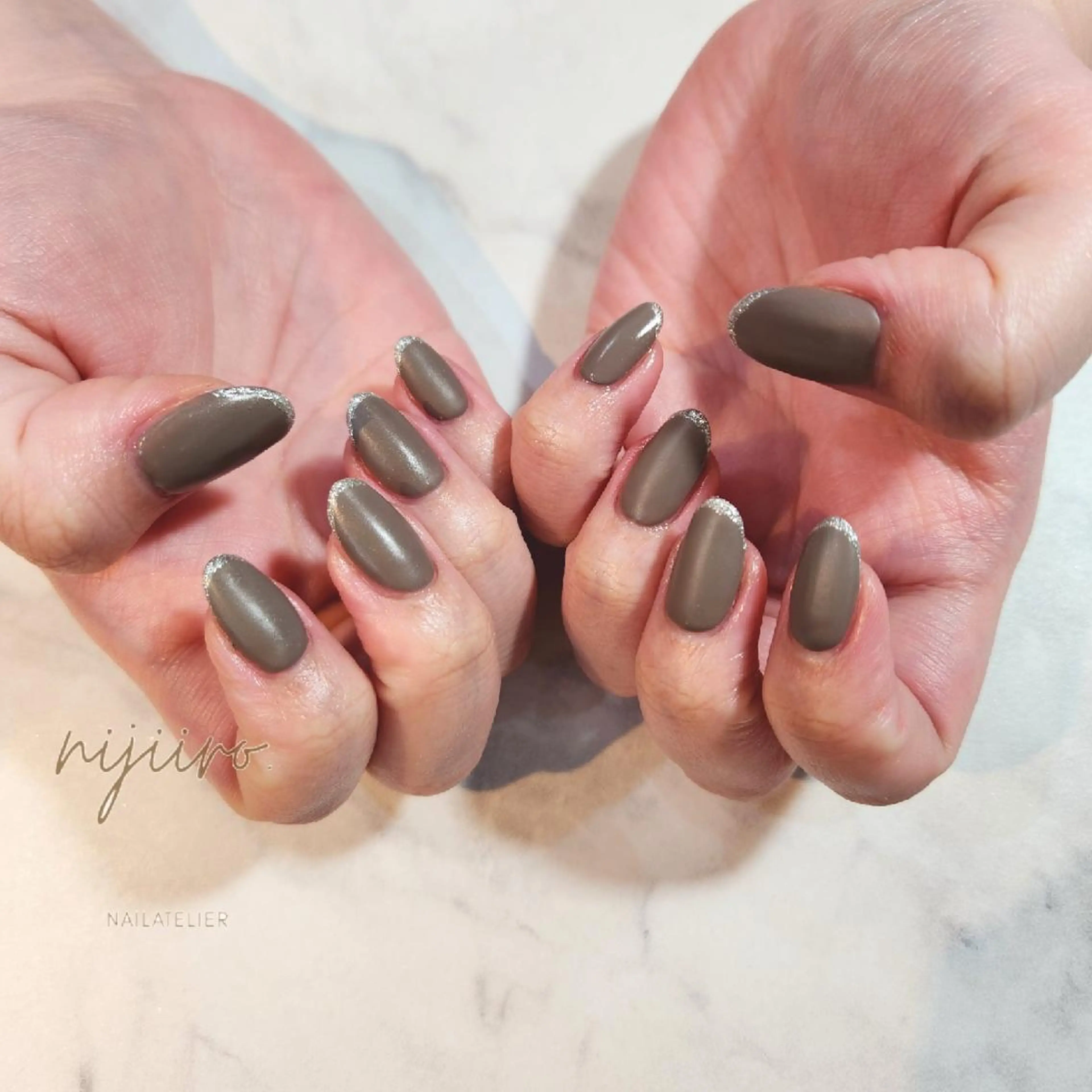 ネイル ハンドネイル nailatelier nijiiro.所属・nijiiro🌈 サトウのネイルデザイン