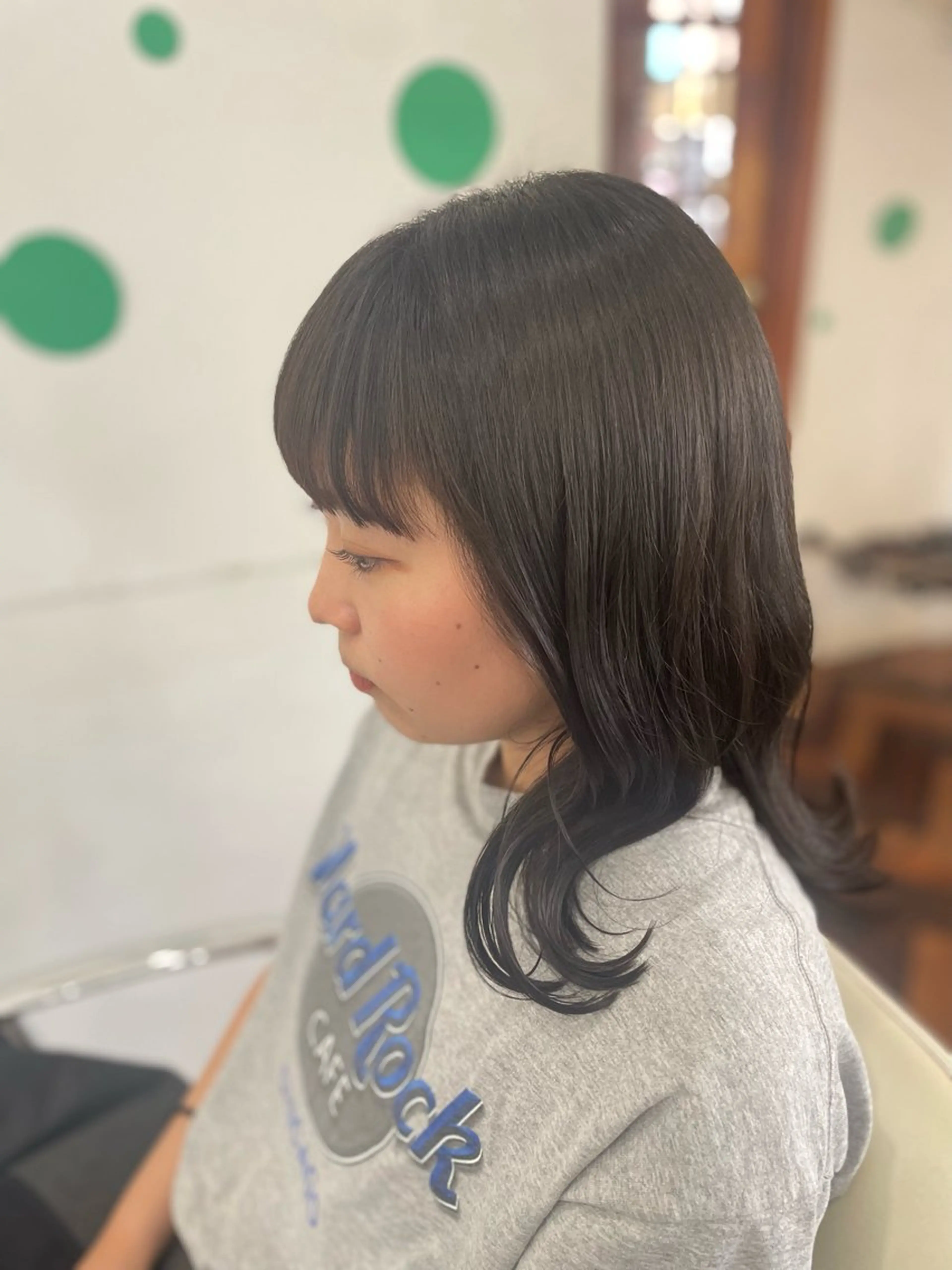 ミディアム パーマ ストレートパーマ mopa所属・mopa_kaede 暖色カラー/ロングのヘアスタイル