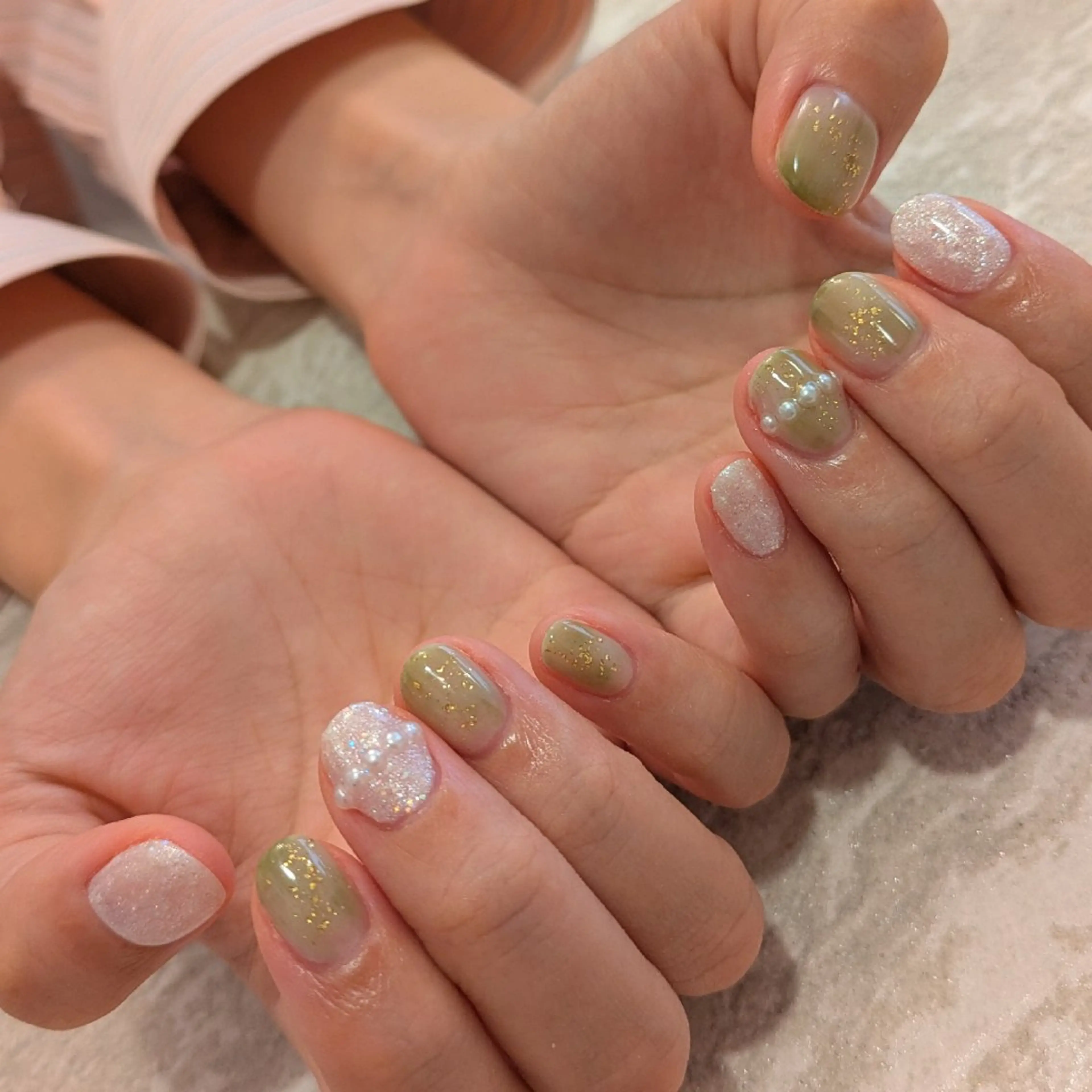 ネイル ニュアンスネイル ジェヌインネイル 河内のネイルデザイン