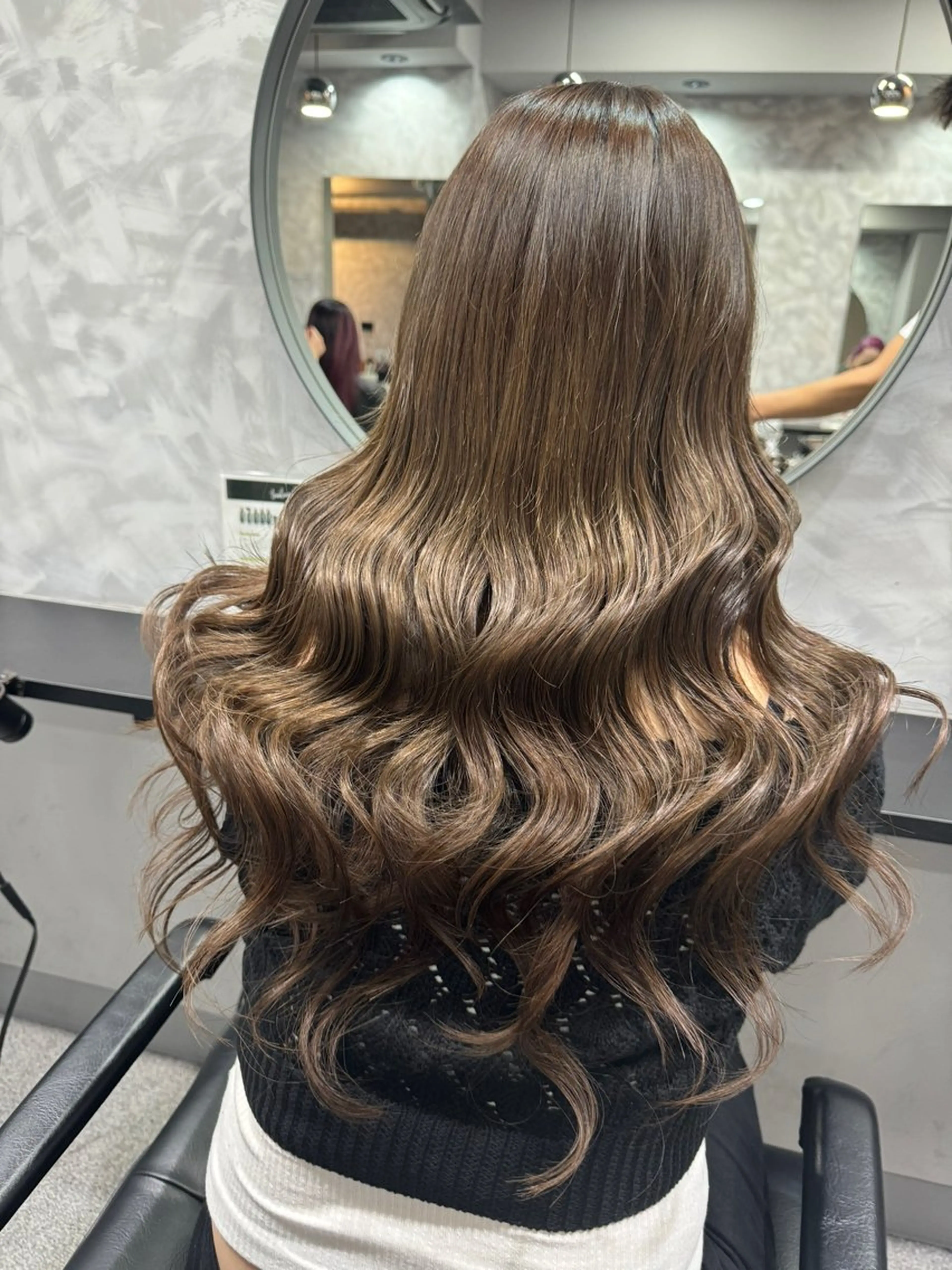 セミロング ボブ エクステ レイヤーカット カット エクステ 👑最高級エクステ 👑新宿/タイセイのヘアスタイル