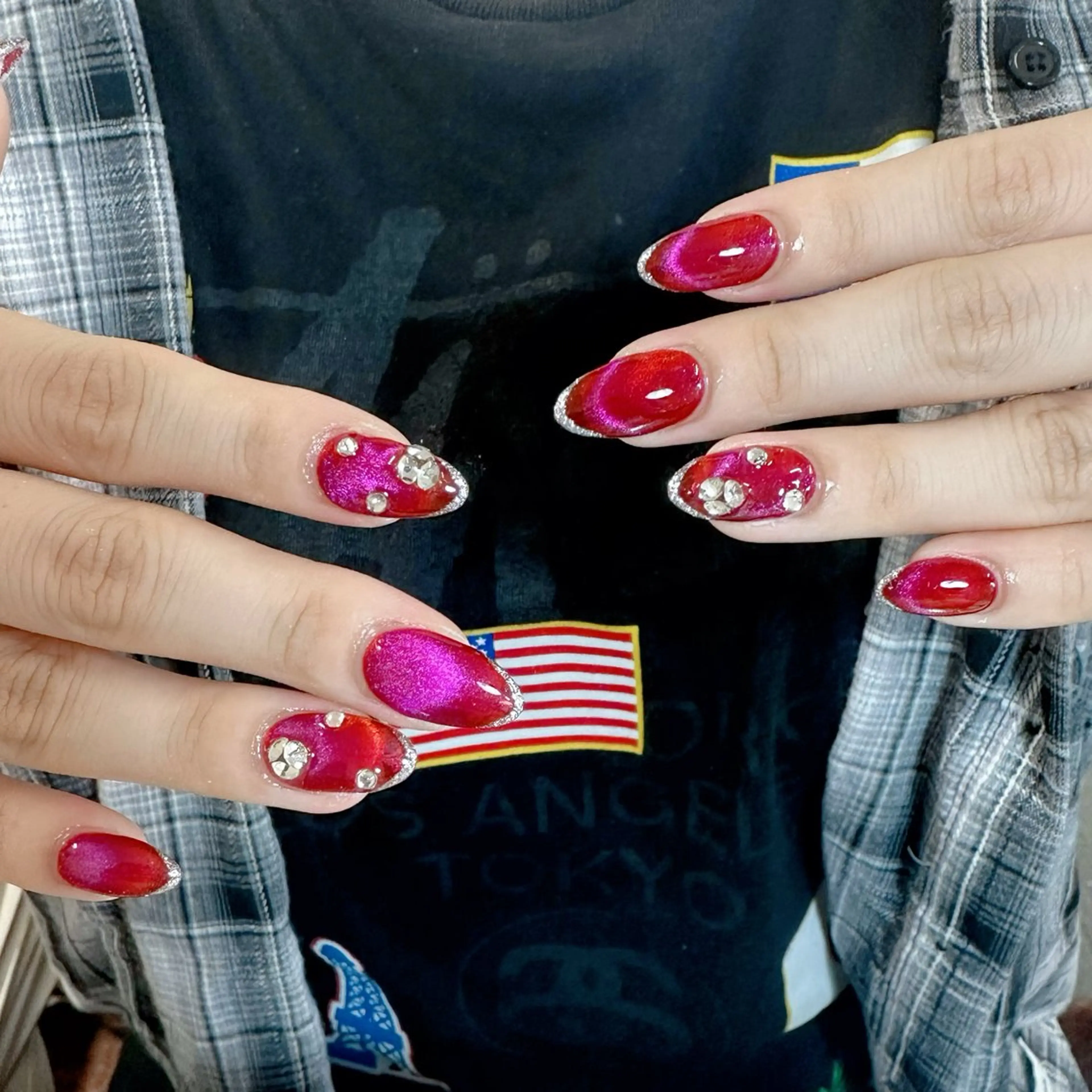 ネイル ハンドネイル 🍄Rina🍄 韓国風ネイルのネイルデザイン