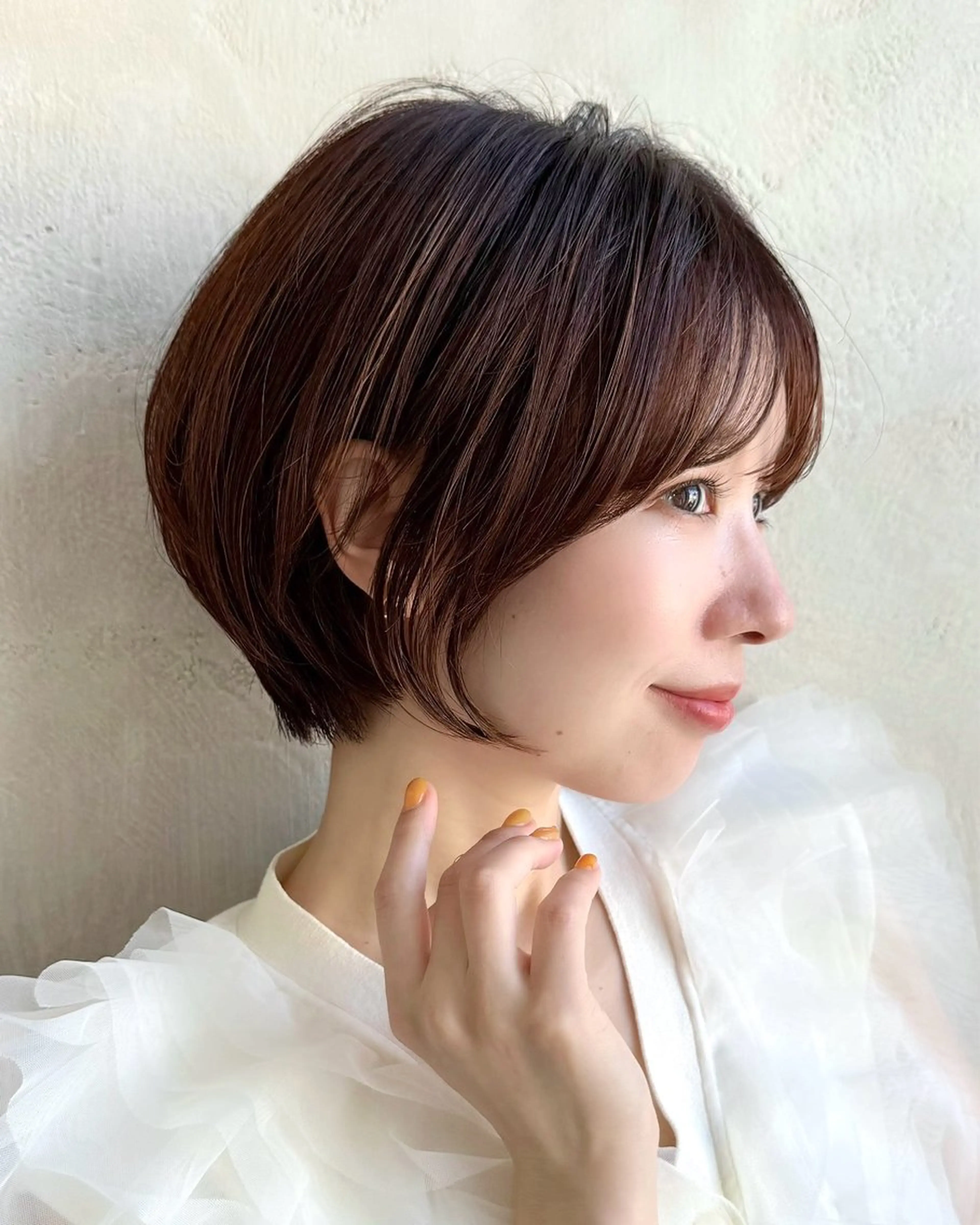 ショート カラー カット ヘアカラー トリートメント 💍新宿ショート 💍岩田莉奈のヘアスタイル