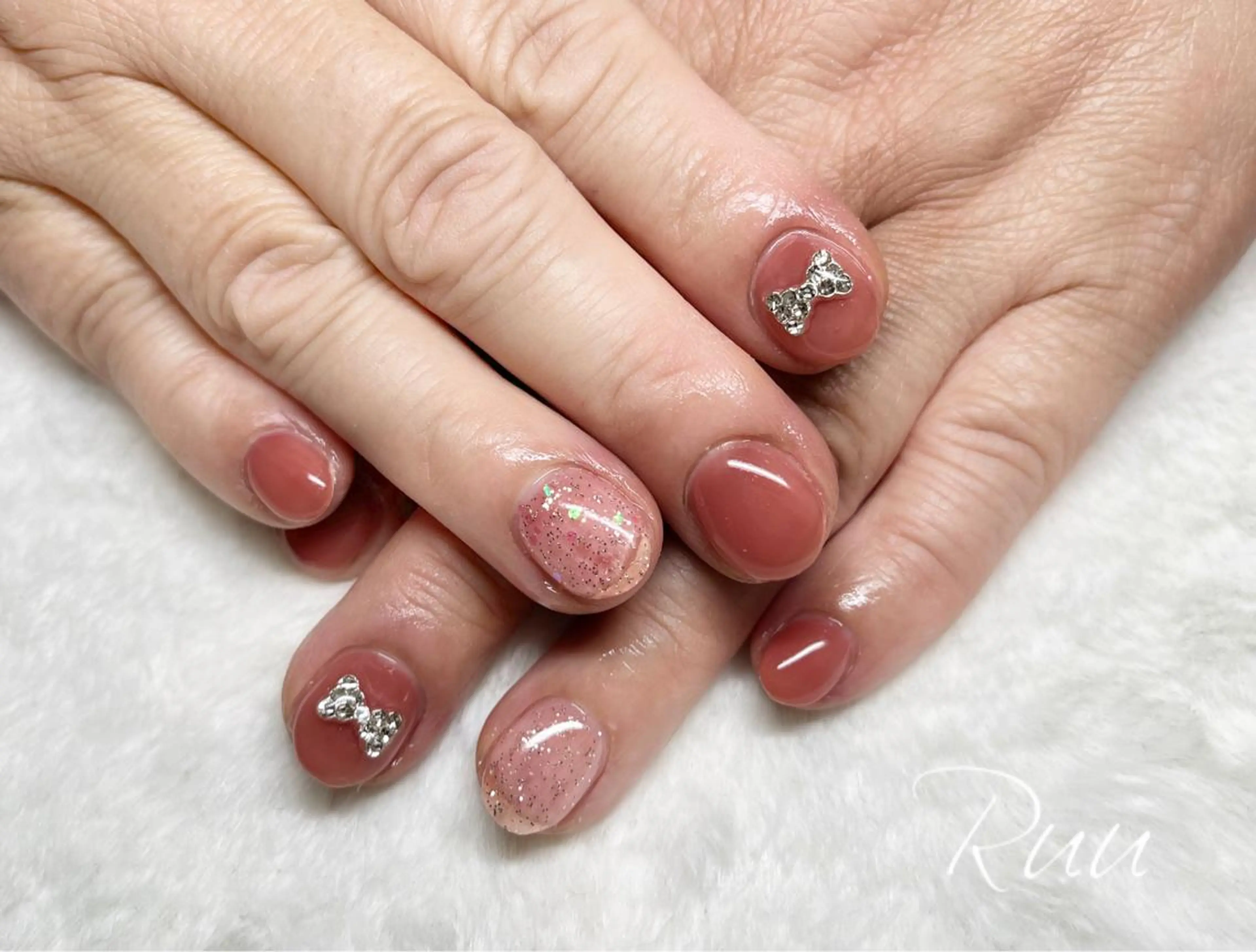 ネイル アートネイル フットネイル フレンチネイル キラキラネイル 韓国ネイル Nail salon Ruuのネイルデザイン