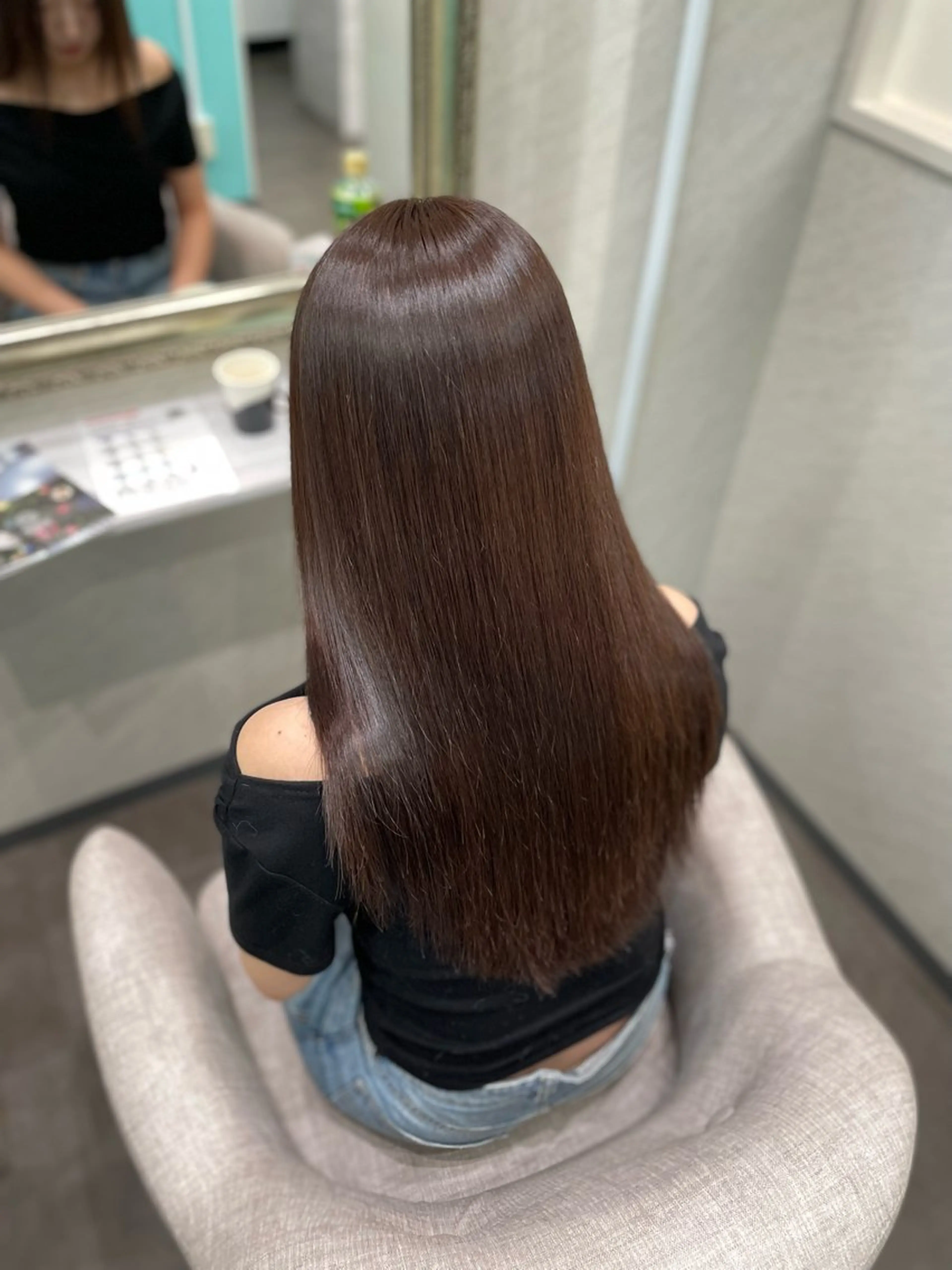 ロング 縮毛矯正 ヘッドスパ 髪質改善/縮毛矯正 アンナ🍊のヘアスタイル