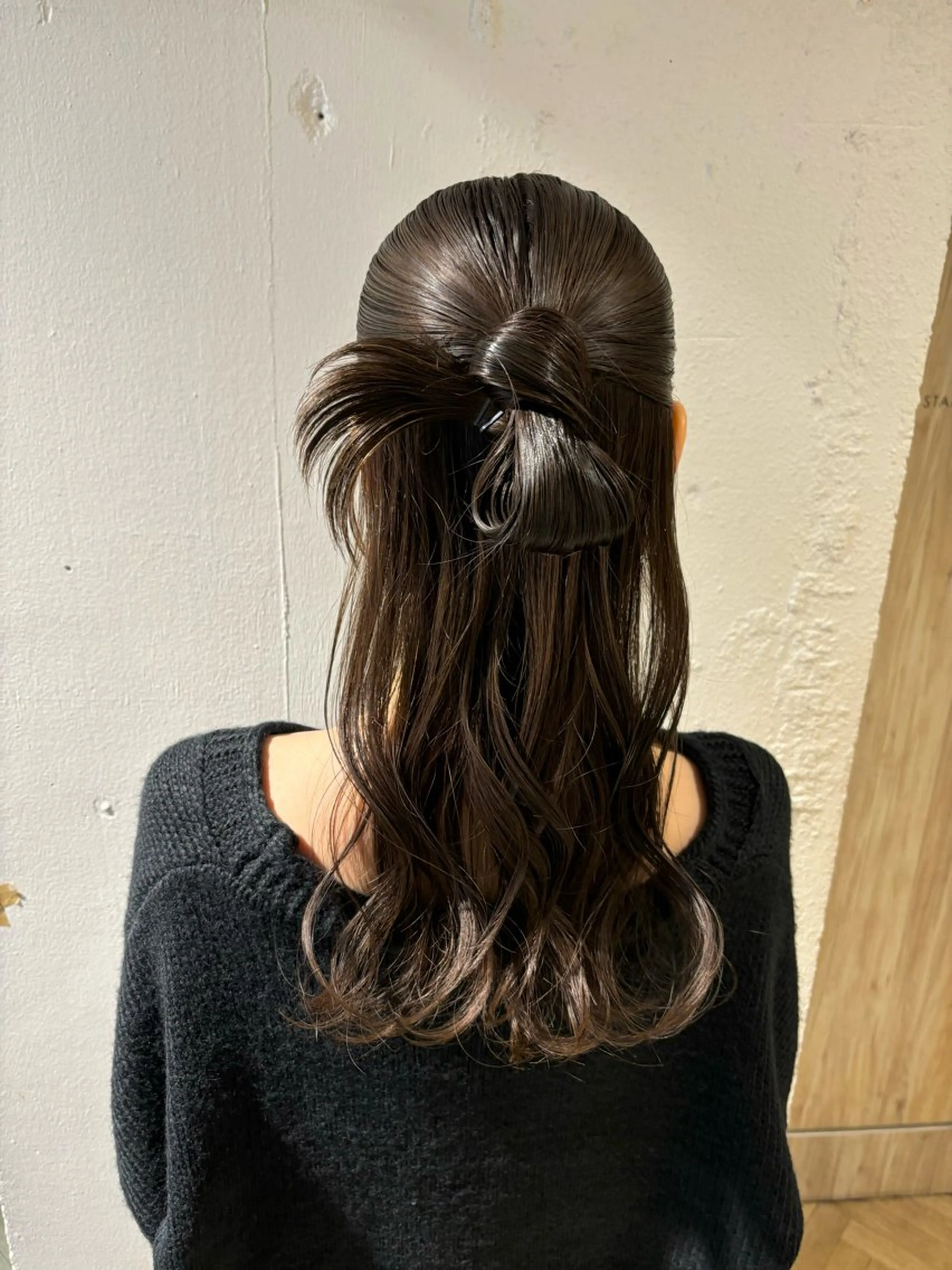 ヘアアレンジ ハーフアップ ヘアセット サソウ ユリエ🥥のヘアスタイル
