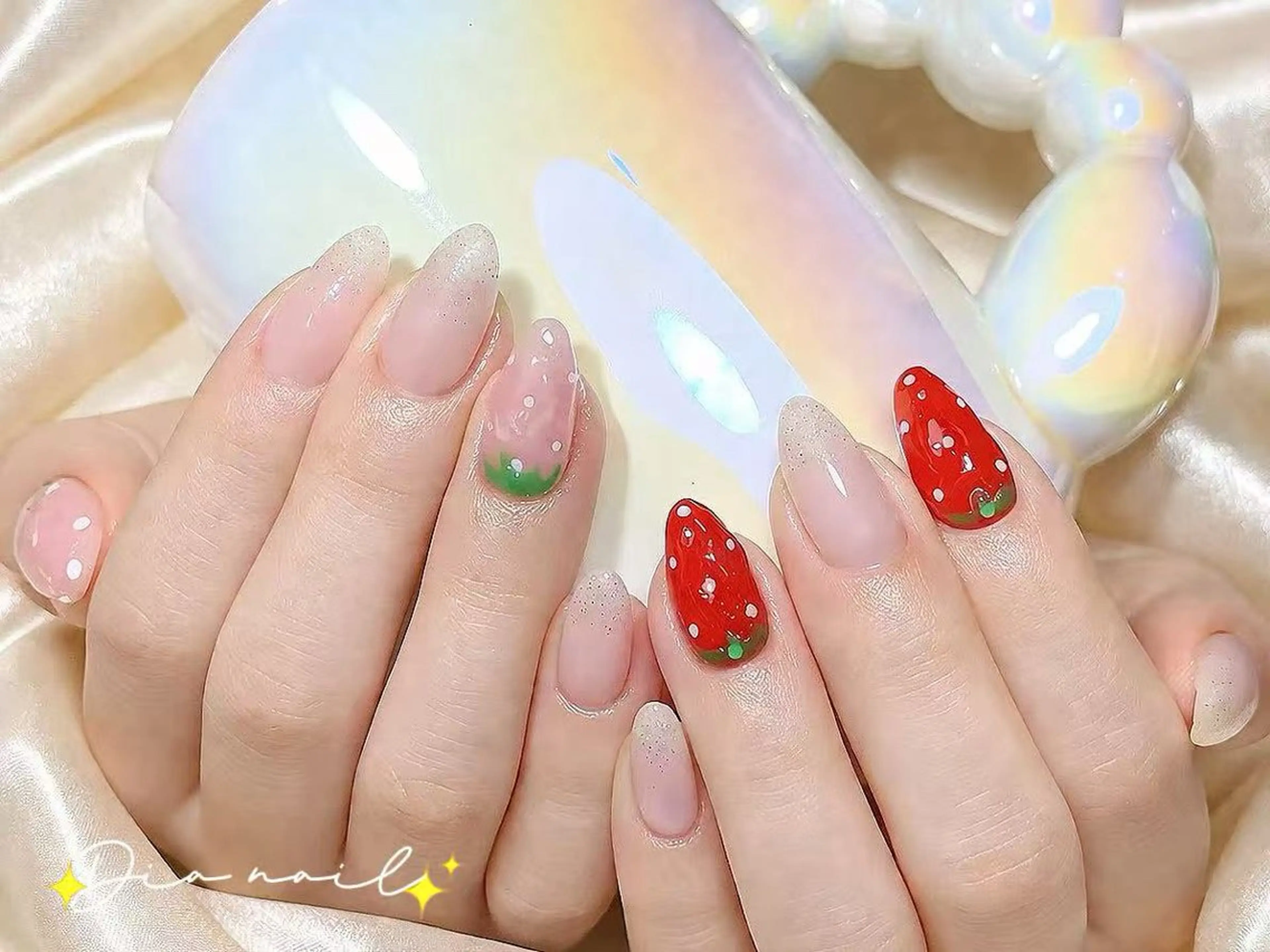 ネイル チークネイル ジェルネイル グラデーション マグネットネイル ニュアンスネイル Di'a nail ネイルサロンのネイルデザイン