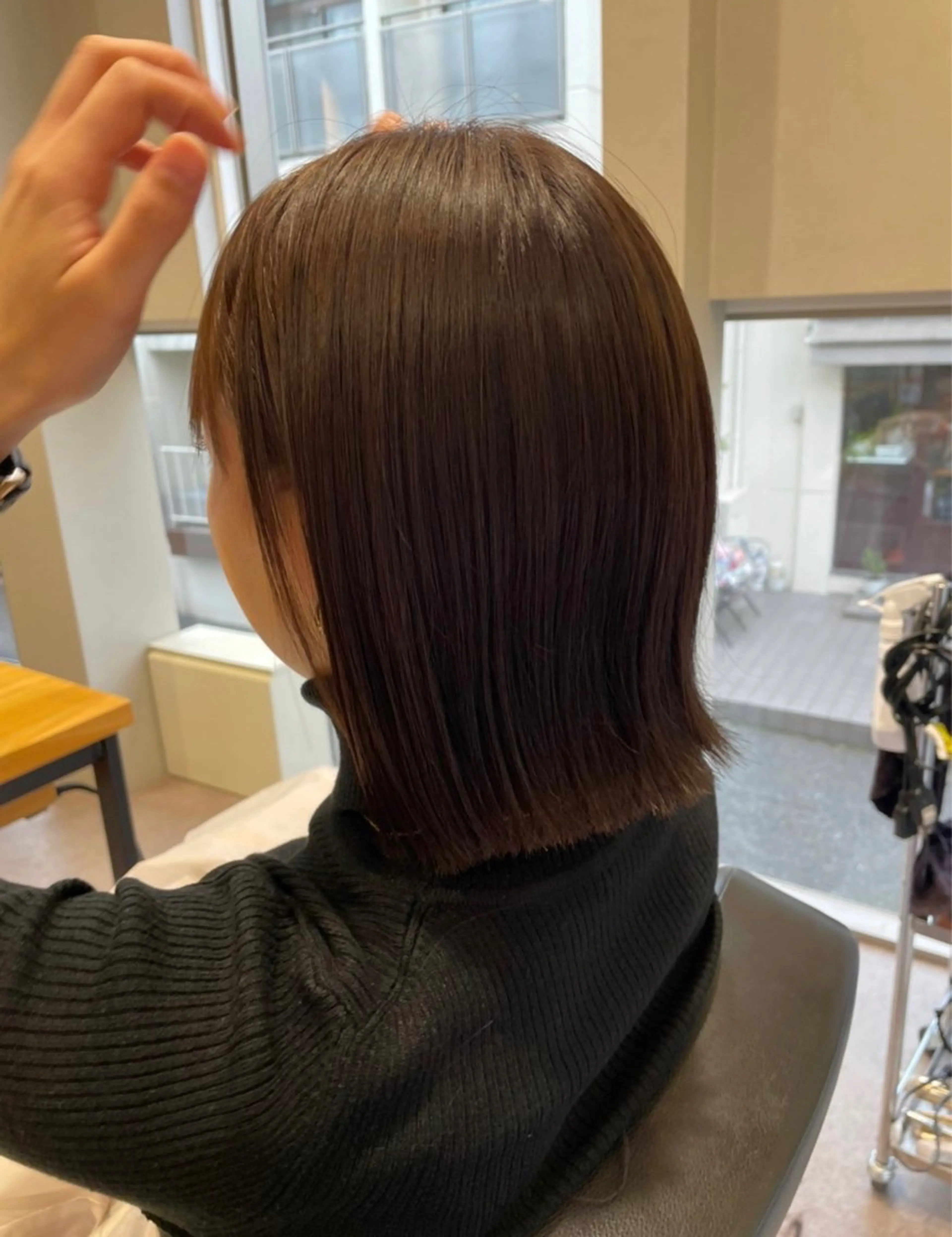 ミディアム カット 韓国風/オシャレ /縮毛矯正/滝口琴未のヘアスタイル