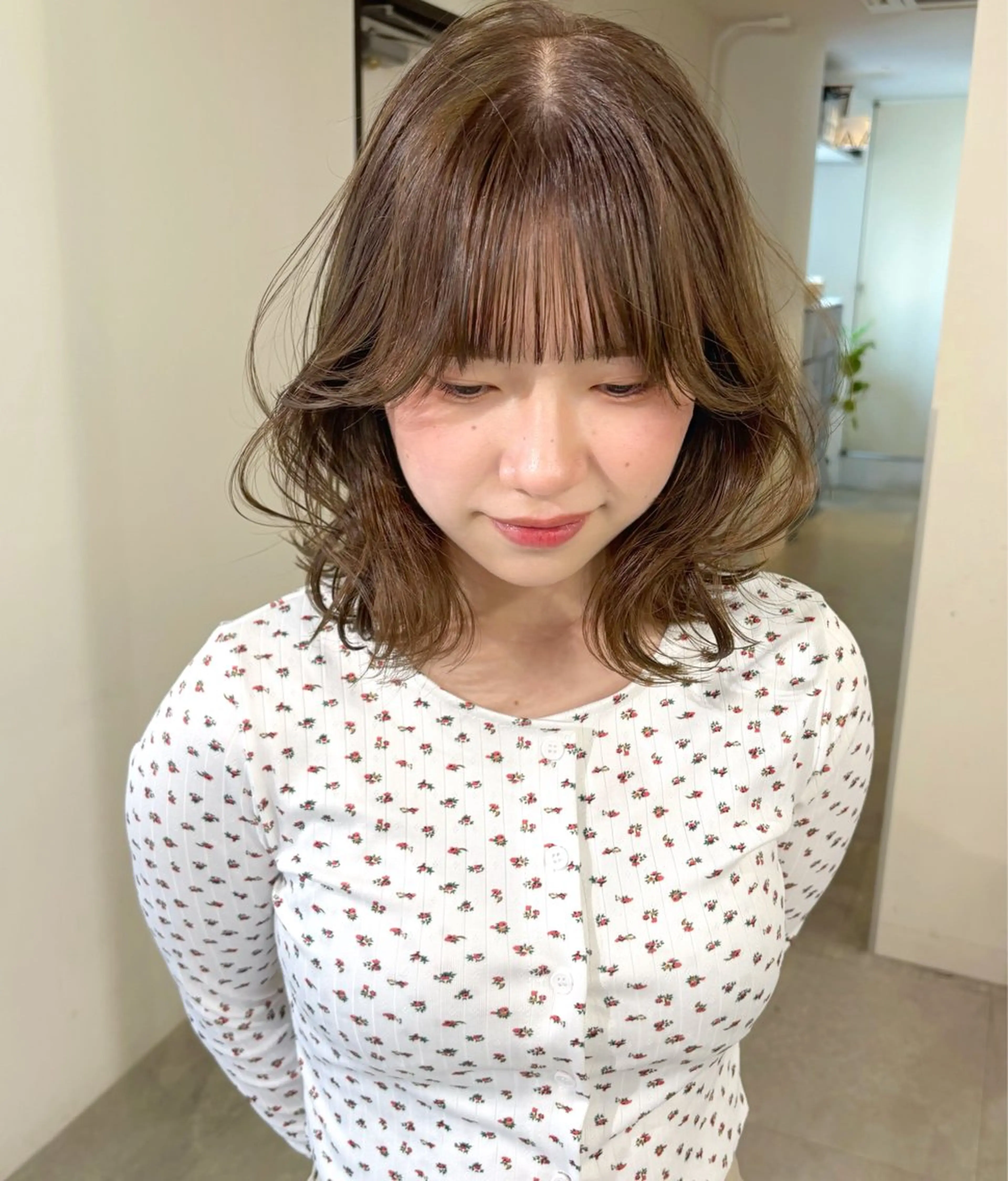 ミディアム カラー ブリーチ 透明感カラー ダブルカラー ブリーチなしカラー ヘアカラー mizuki/ピンク ベージュ.レイヤーのヘアスタイル
