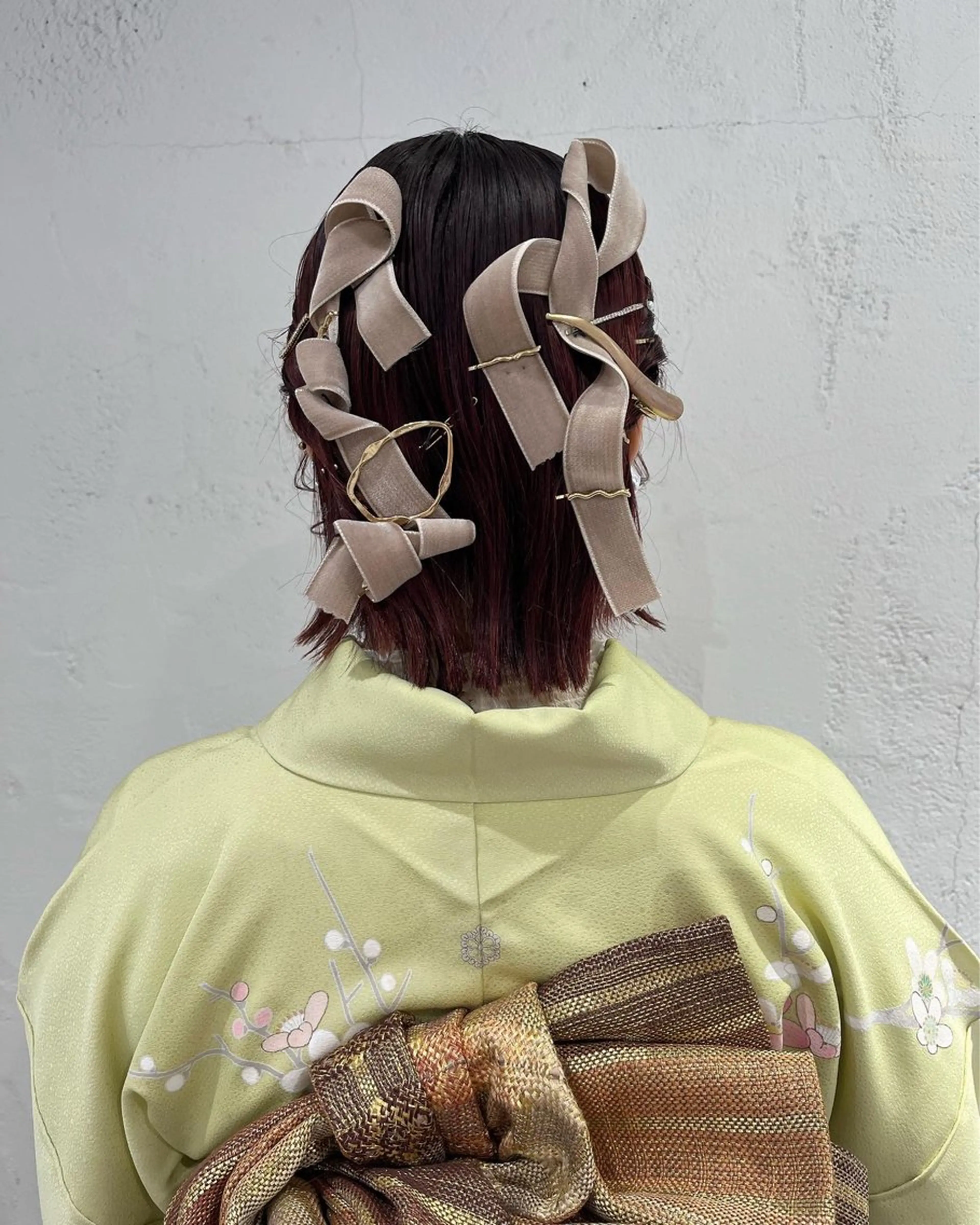 ヘアアレンジ ボブ ヘアセット サソウ ユリエ🥥のヘアスタイル