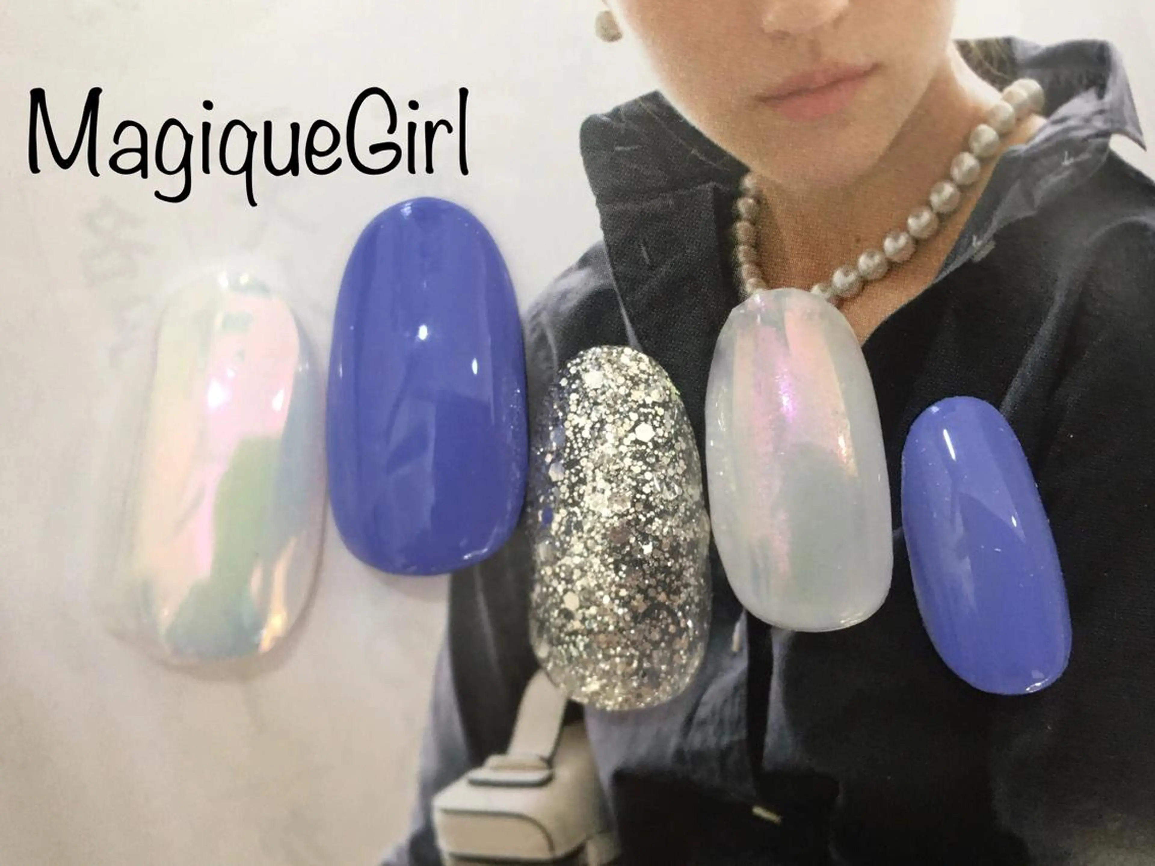 ネイル アートネイル オーロラネイル 成人式 ドット フラワーネイル 🌸Nail&Eye KAKU🌸のネイルデザイン