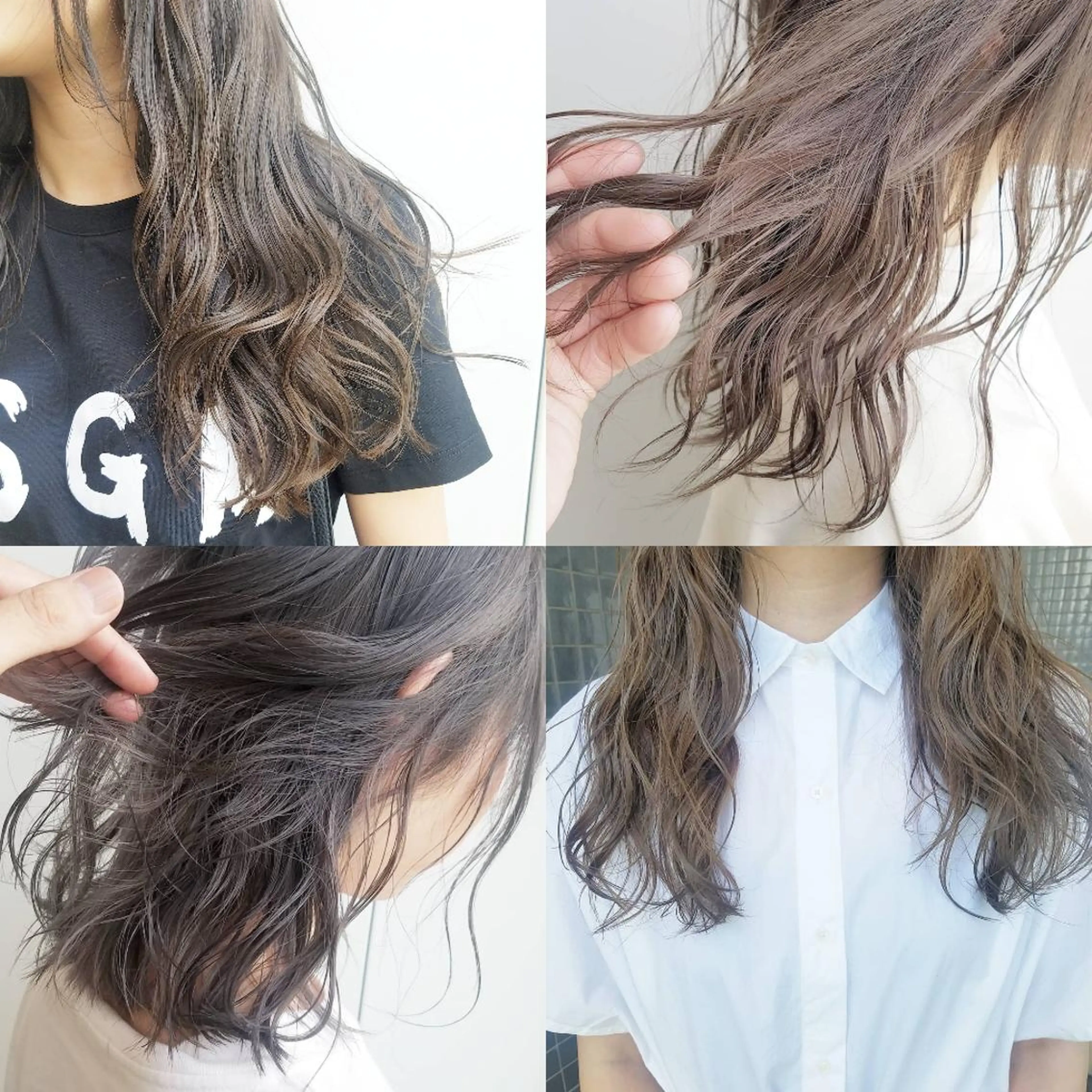 セミロング カラー ネイル パーマ ヘアアレンジ マツエク・マツパ 透明感カラー ハイトーンカラー iplus まつげ、眉毛、耳つぼのマツエク・マツパデザイン