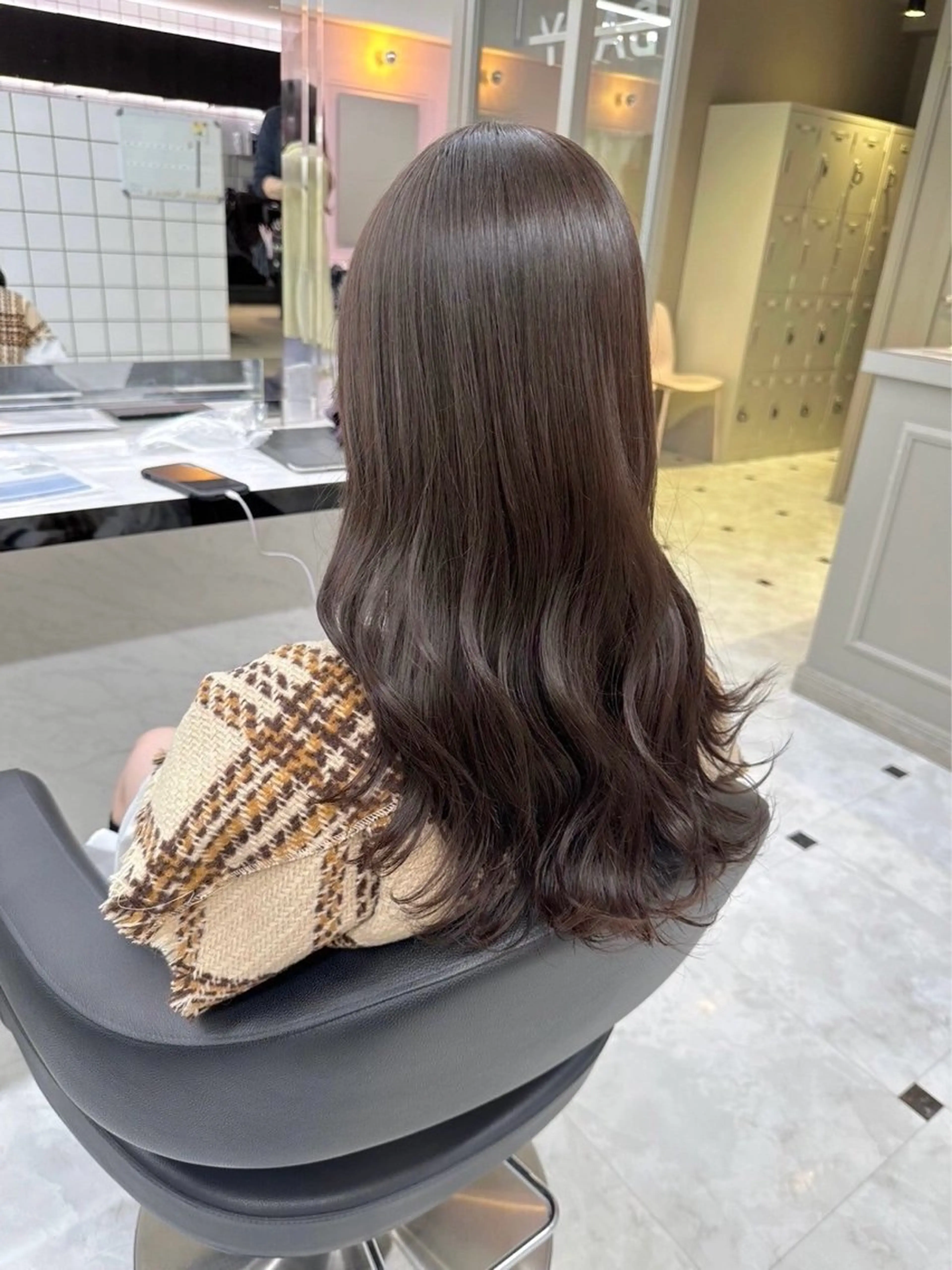 ロング カラー カット ヘアカラー トリートメント 透明感ベージュ🤎 manami👒🌿のヘアスタイル