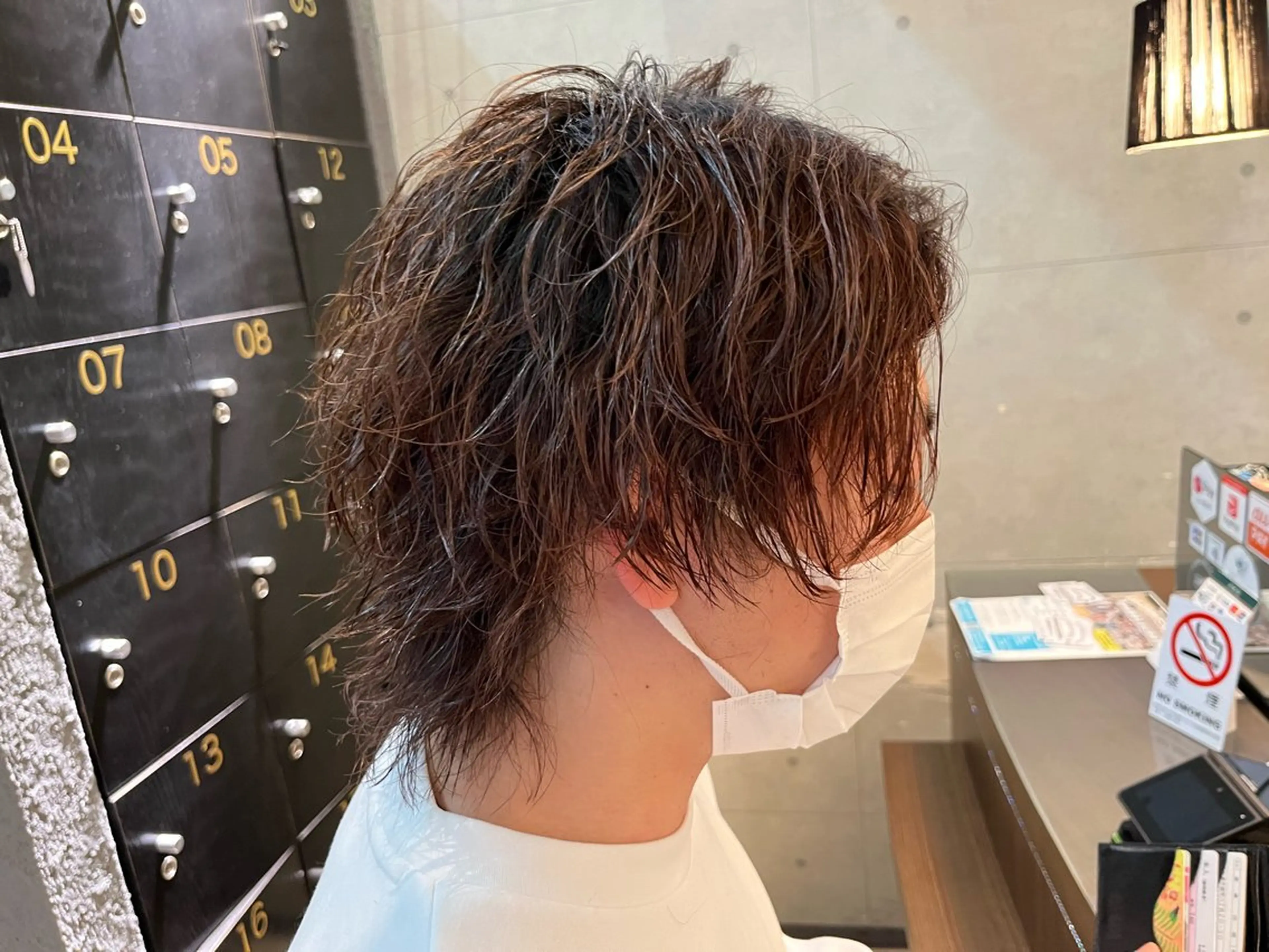 パーマ メンズ メンズパーマ カット パーマ 【Earth平塚】 パーマ　のくびのヘアスタイル