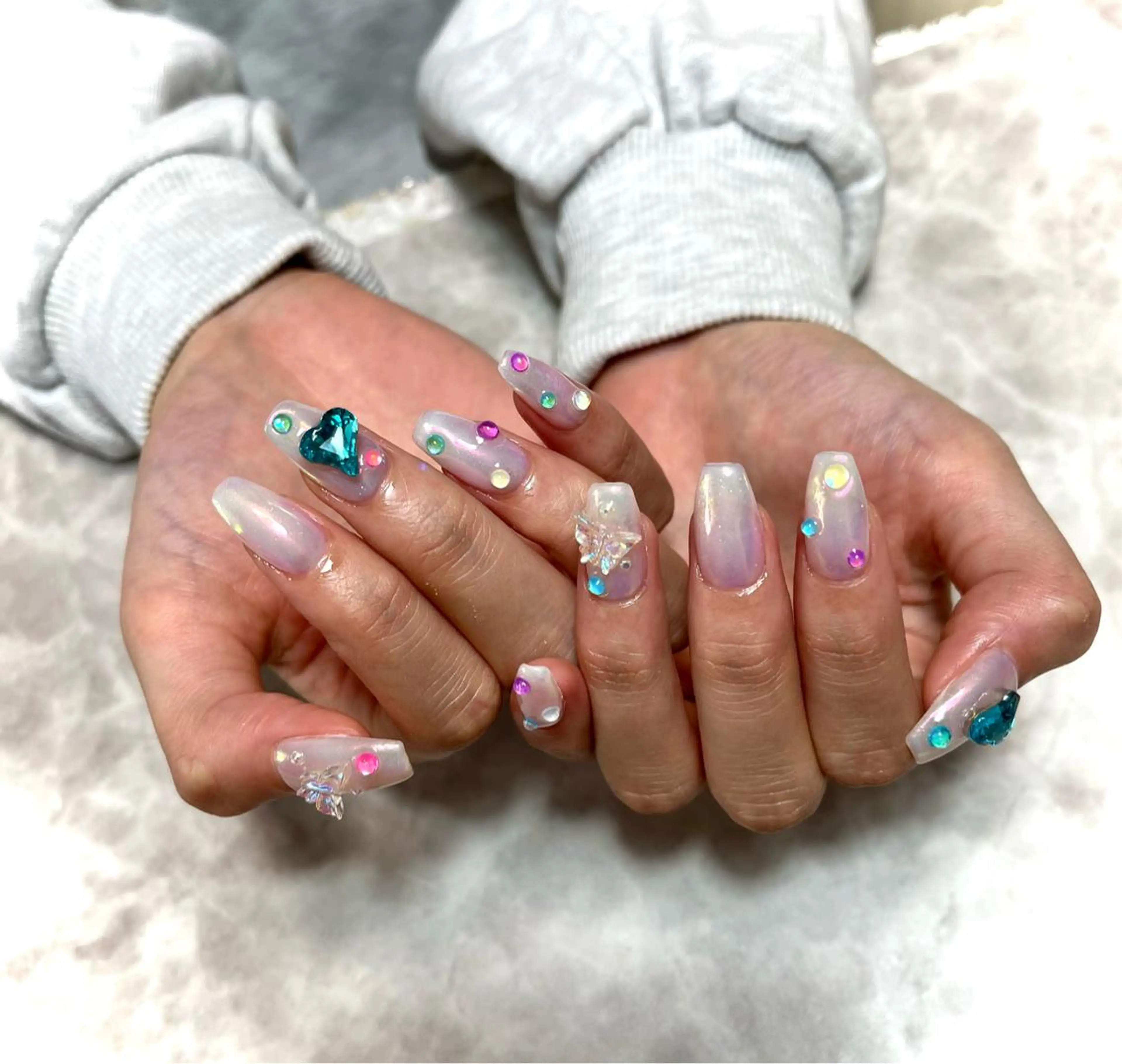 ¥6500​〜​¥7500持ち込みハンドフリーデザイン　オフ有り　　　　　パーツ持ち込みok🙆‍♀️の写真