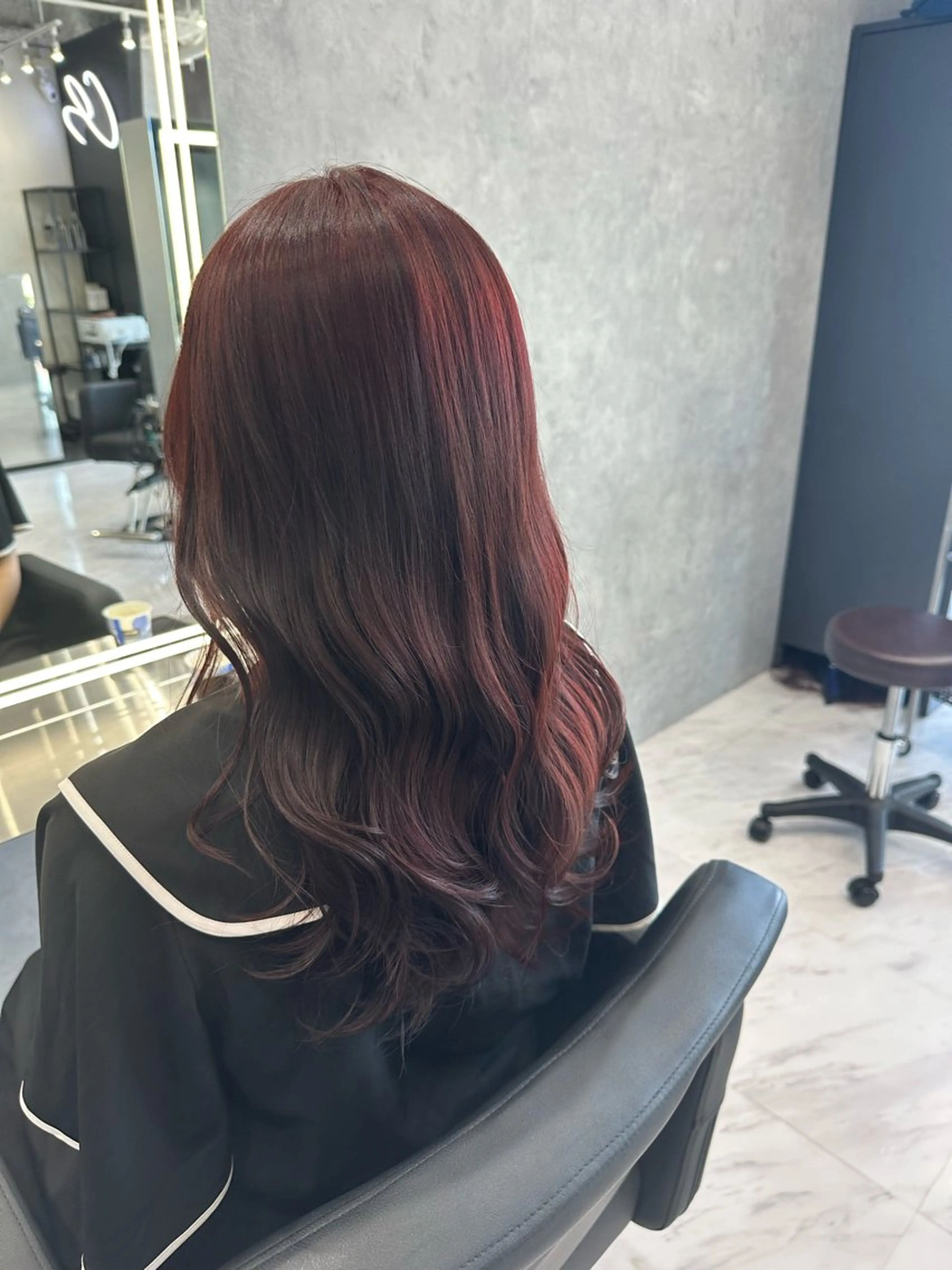 セミロング ヘアカラー 中村 さきのヘアスタイル