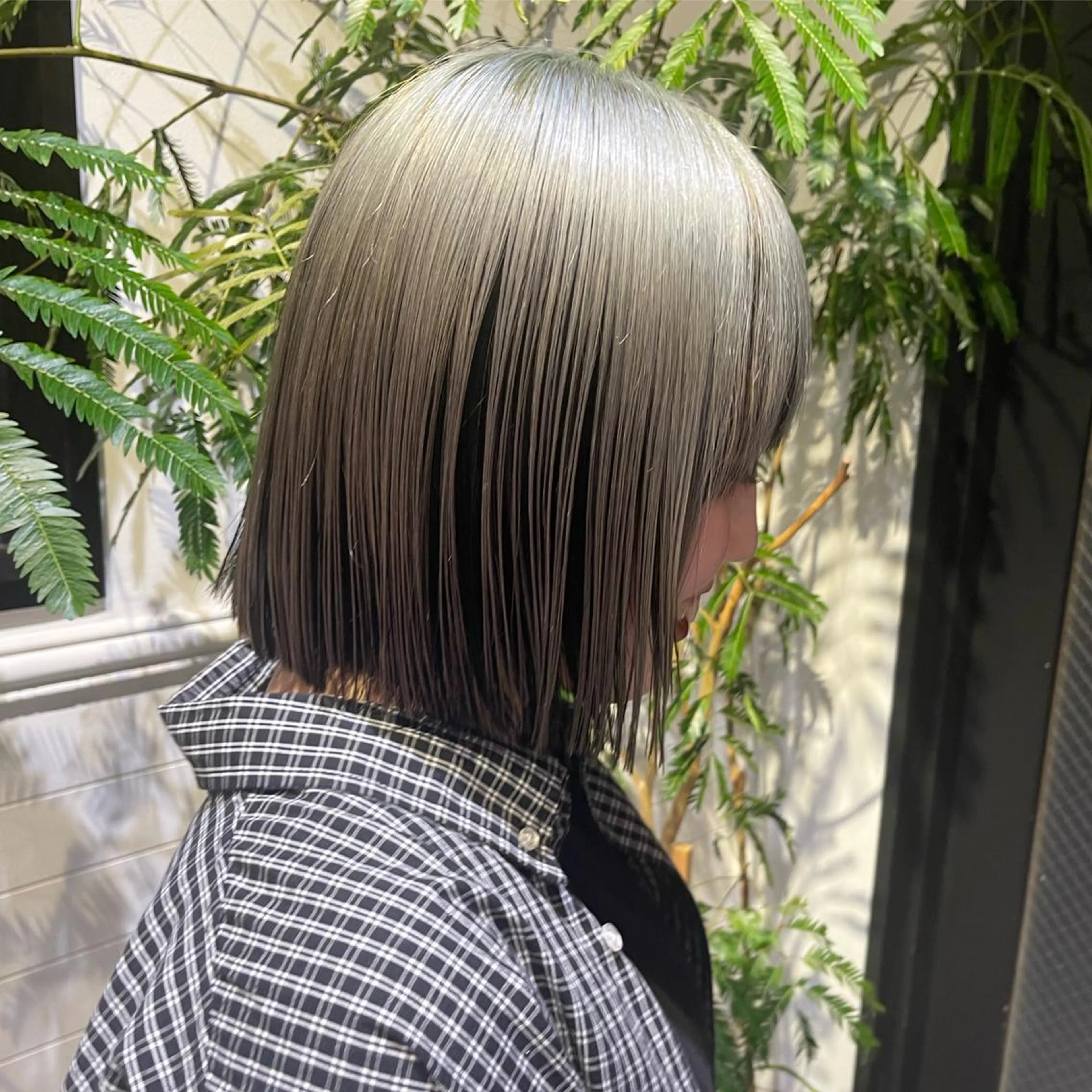 ミディアム 永田 優希のヘアスタイル