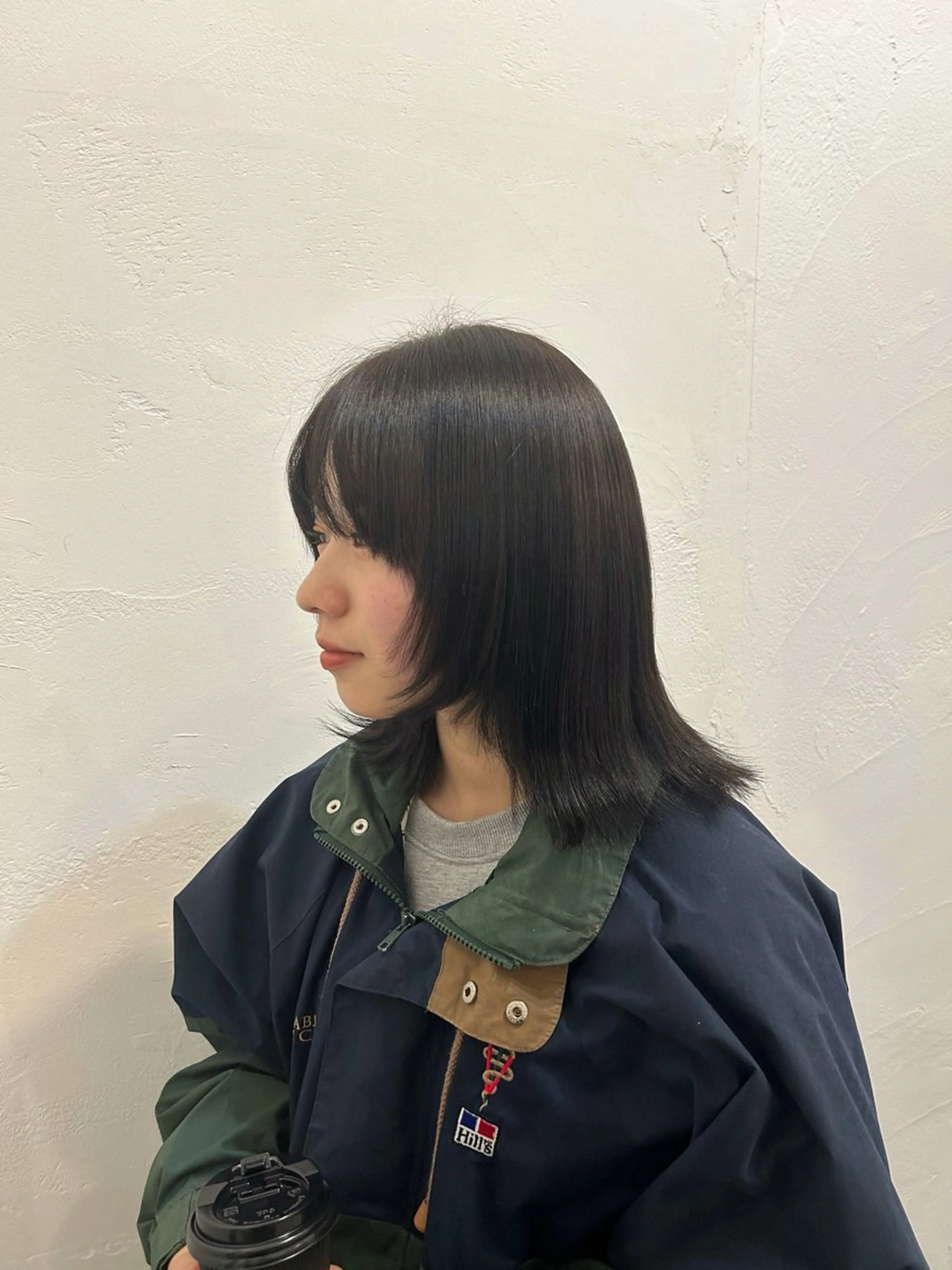 ミディアム カラー 水谷 優華のヘアスタイル