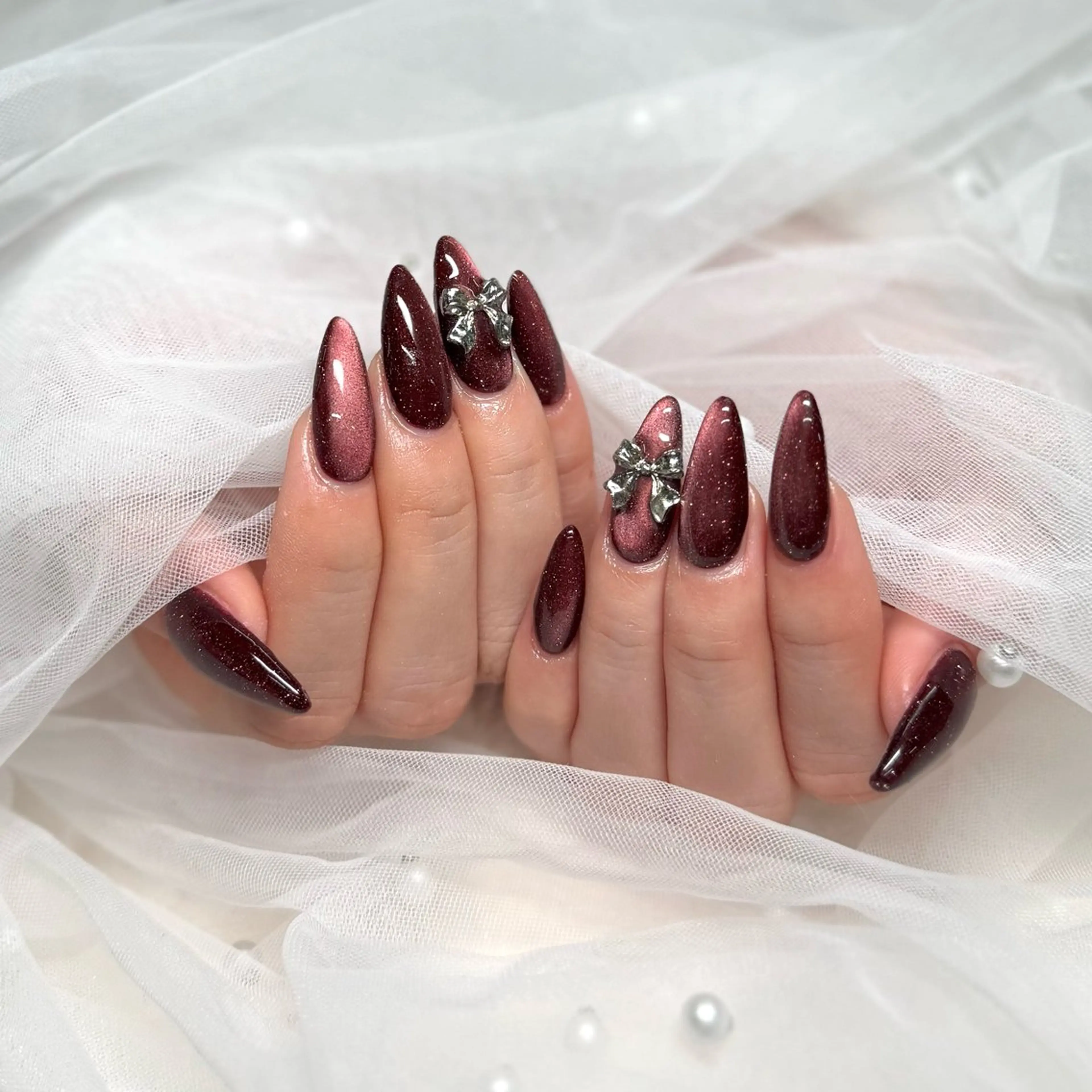 ネイル マグネットネイル ハンドネイル 🫧Rio🫧ネイル /渋谷🫧ワンホンのネイルデザイン