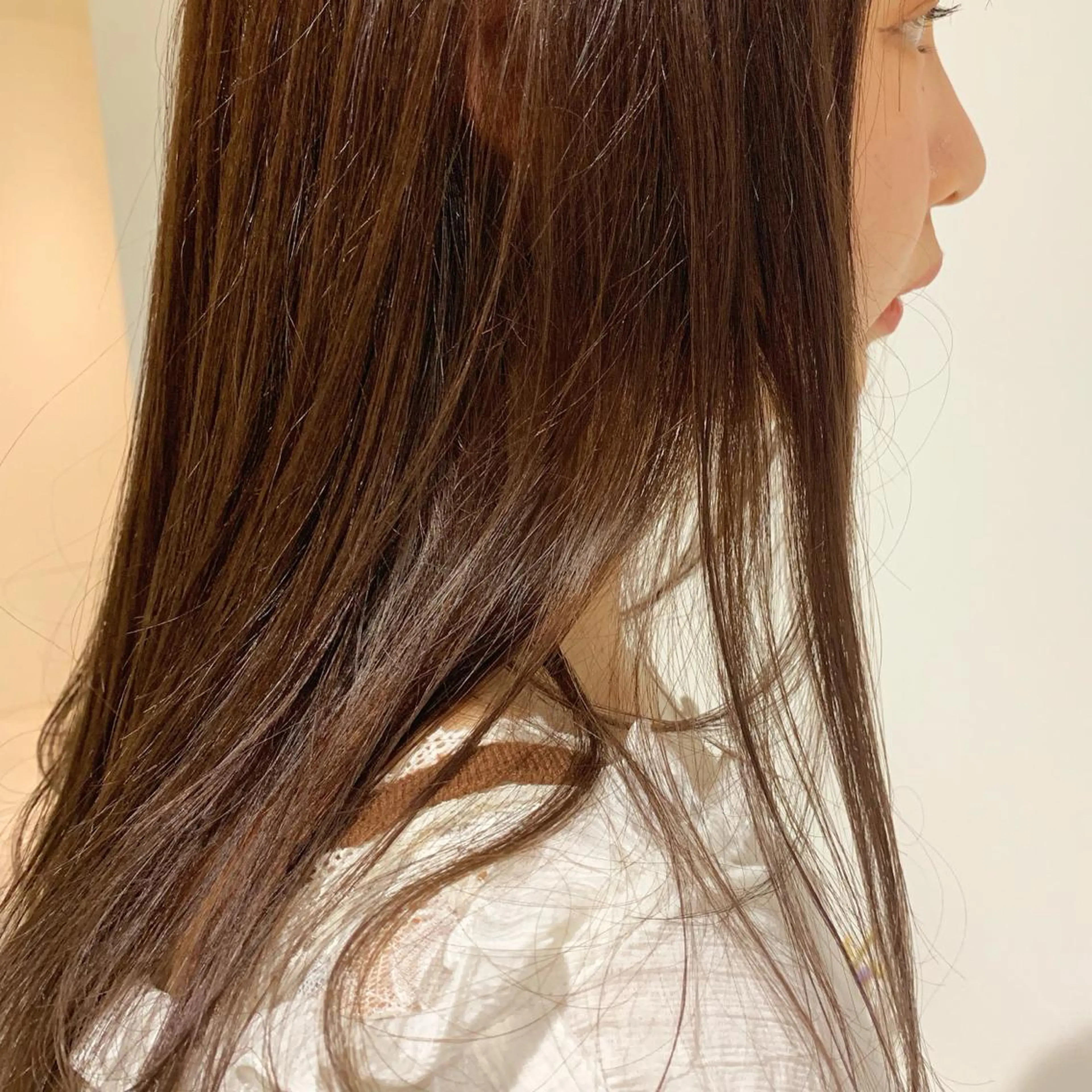 セミロング カラー ANY／SUE 千葉パーマのヘアスタイル