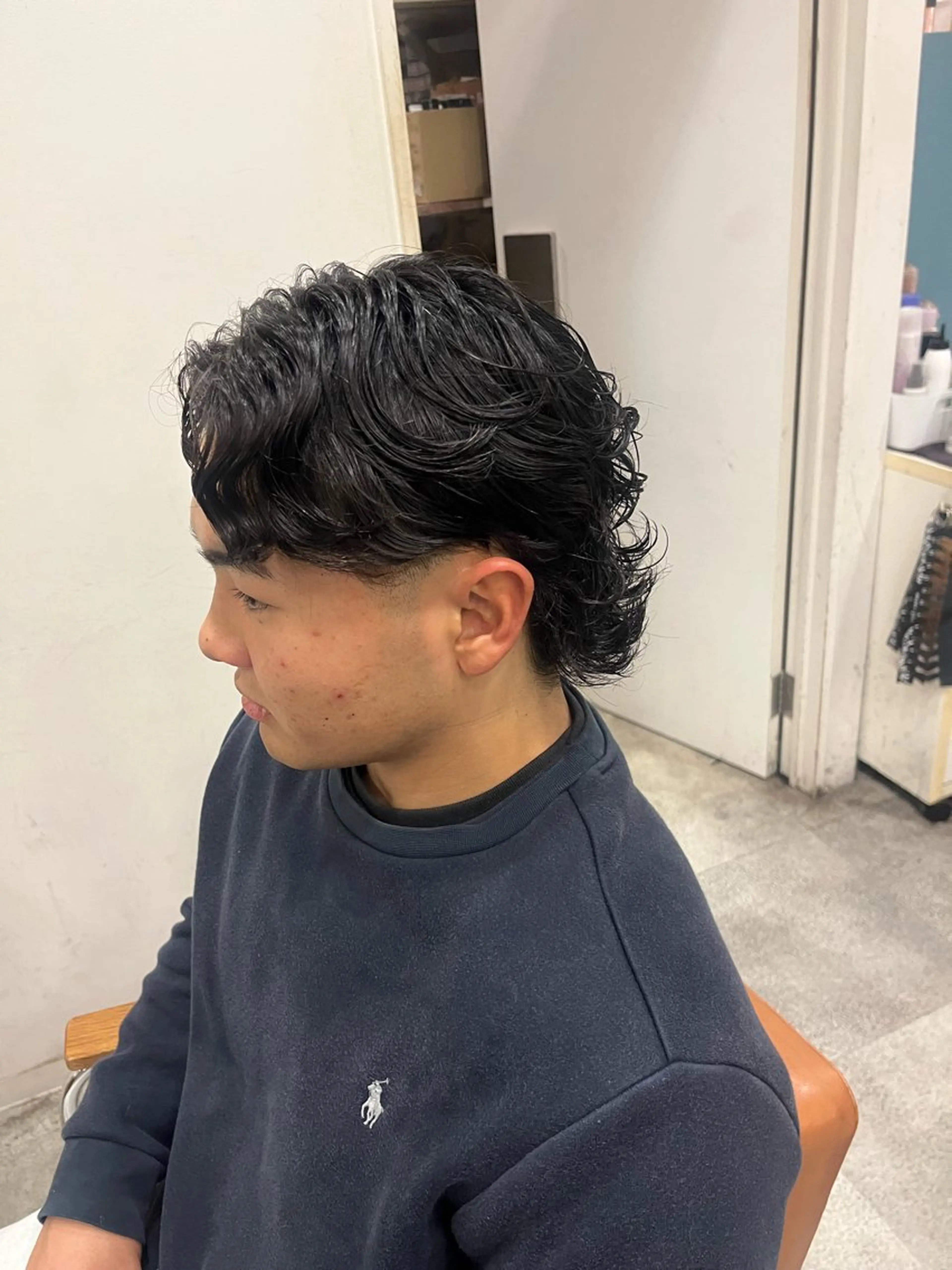 パーマ メンズ カット パーマ カット/パーマ/カラ ー清本耕介のヘアスタイル