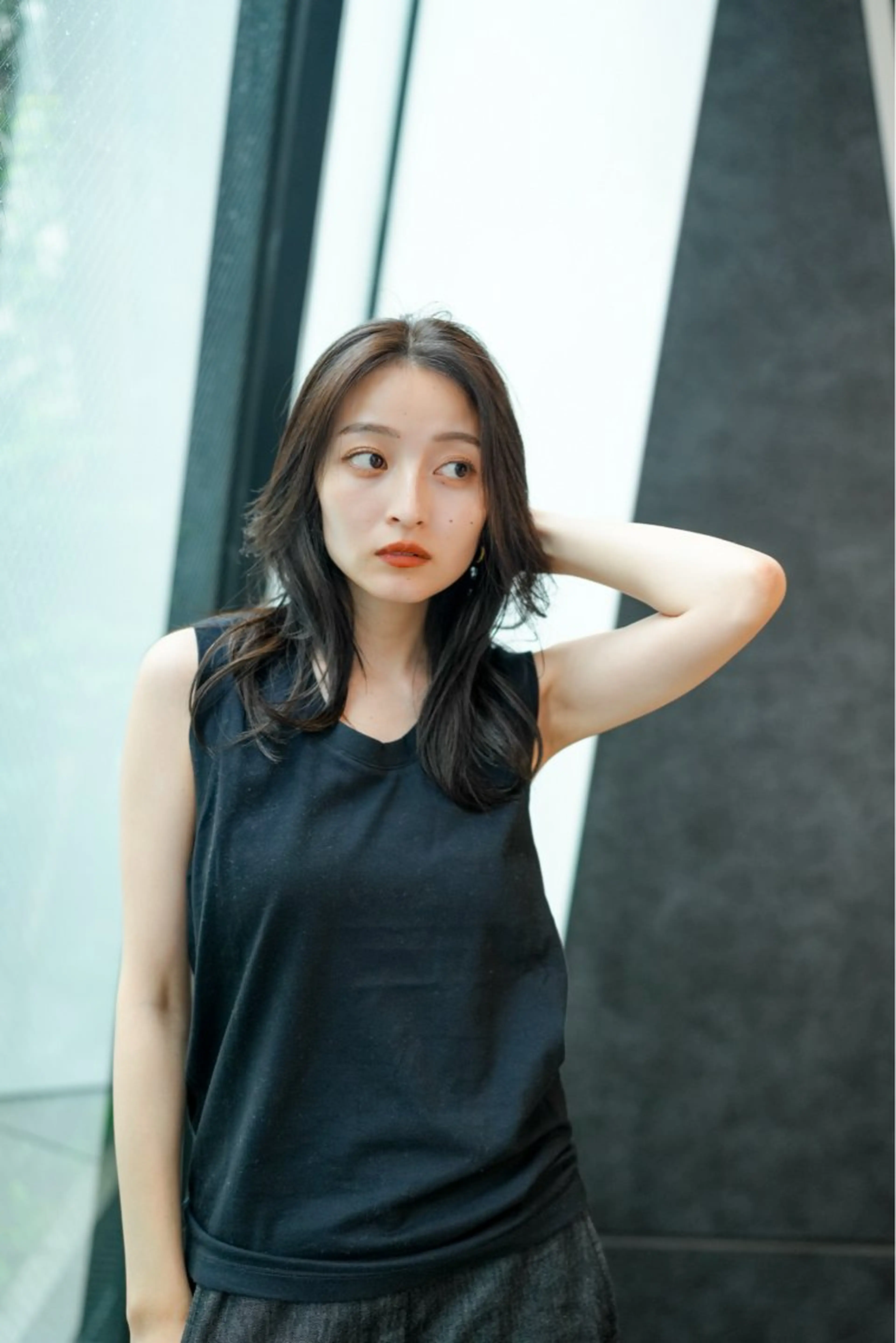 ロング カラー アディクシーカラー バレイヤージュ ブリーチ デザインカラー ダブルカラー カット ヘアカラー トリートメント opus 店長大和 レイヤー/赤み消しのヘアスタイル