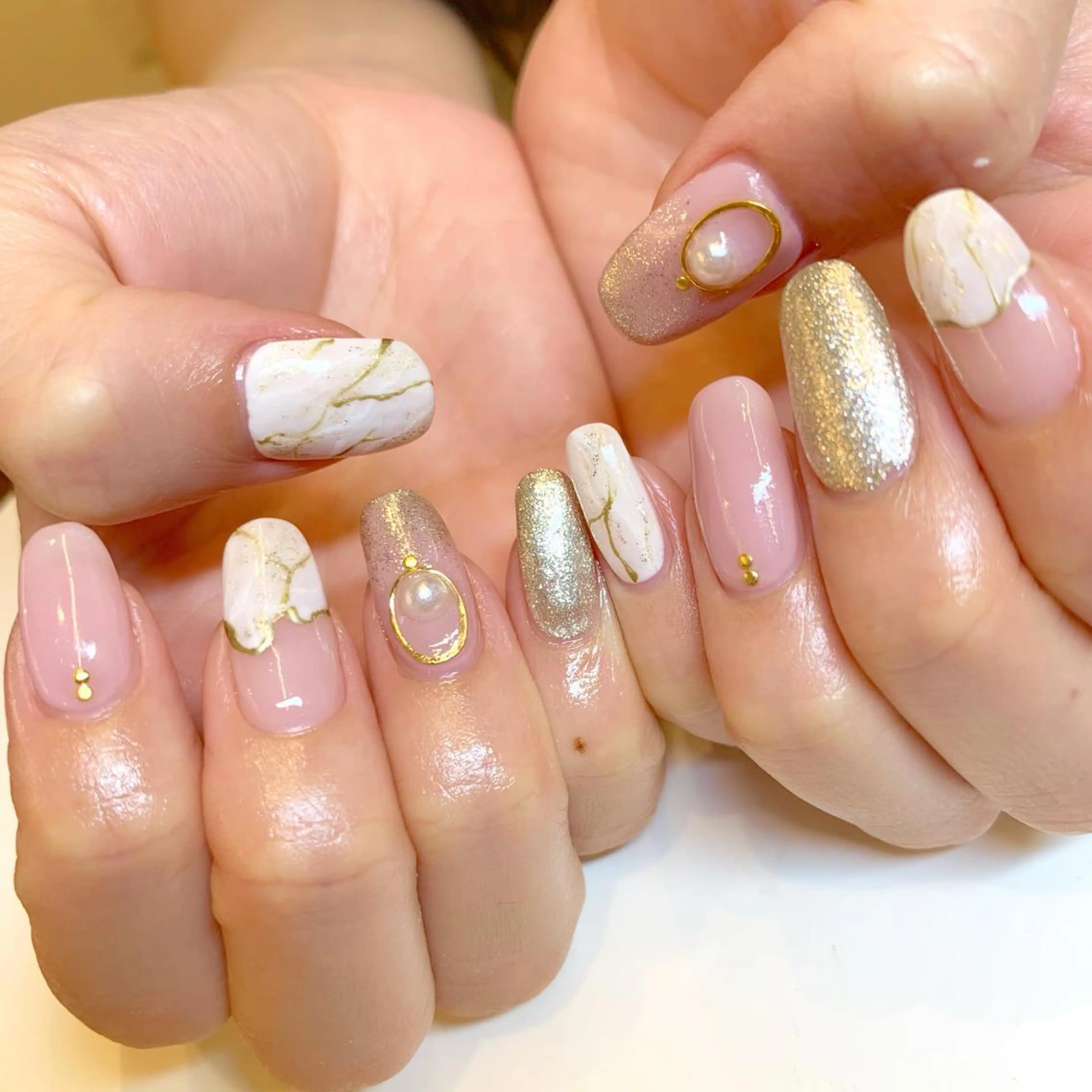 ネイル フットネイル ジェルネイル ニュアンスネイル パラジェル スカルプネイル clover nailのネイルデザイン